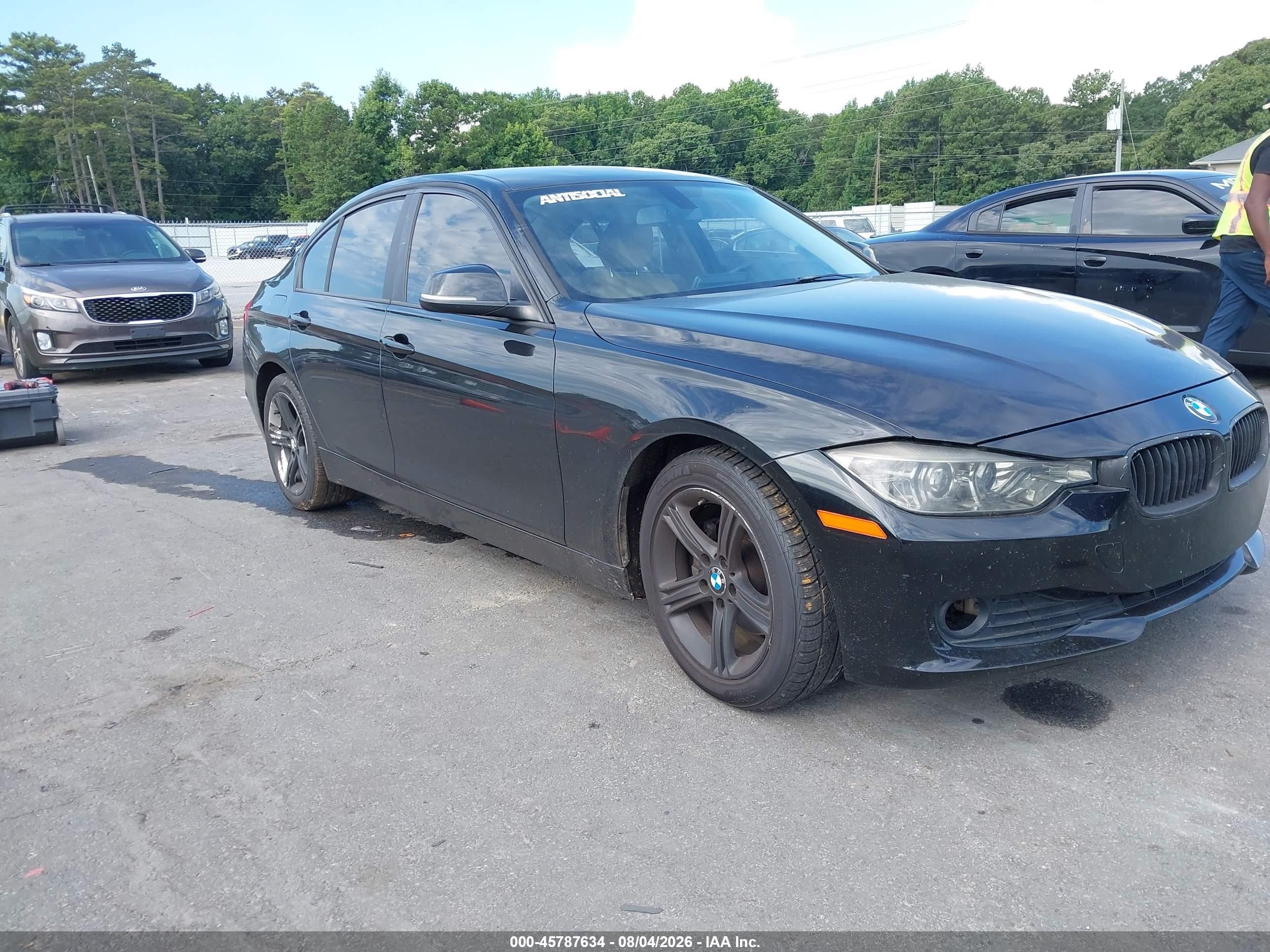 2014 Bmw 320i   Black vin: WBA3B1C55EP679876