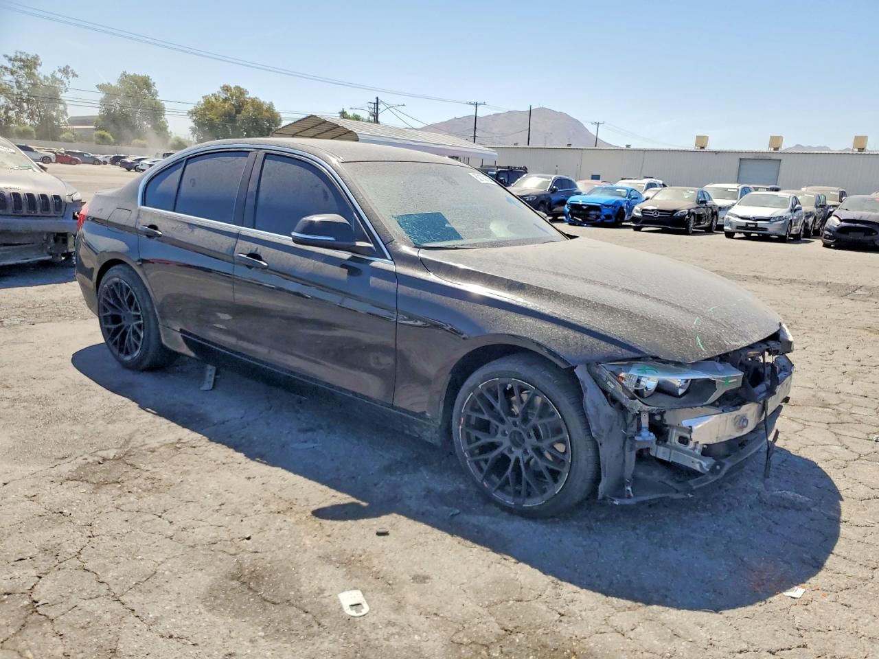 2015 Bmw 320 I Черный vin: WBA3B1C55FK138910