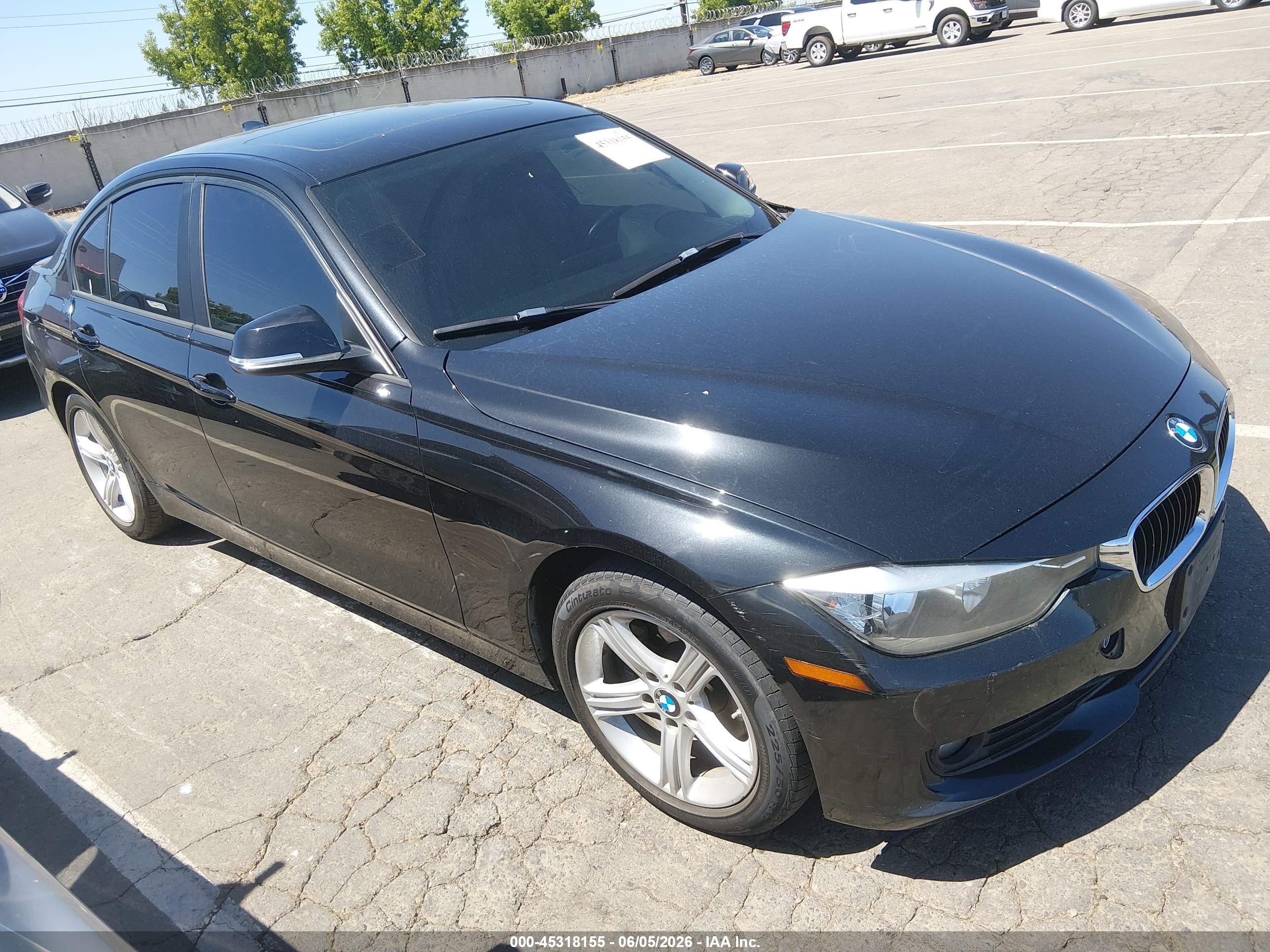 2015 Bmw 320i   Black vin: WBA3B1C55FK141399