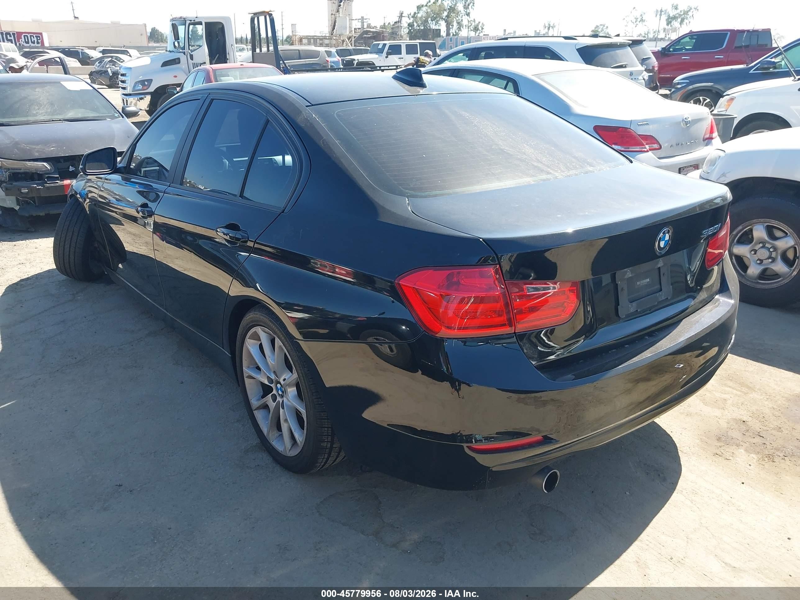 2014 Bmw 320i   Black vin: WBA3B1C56EK133312