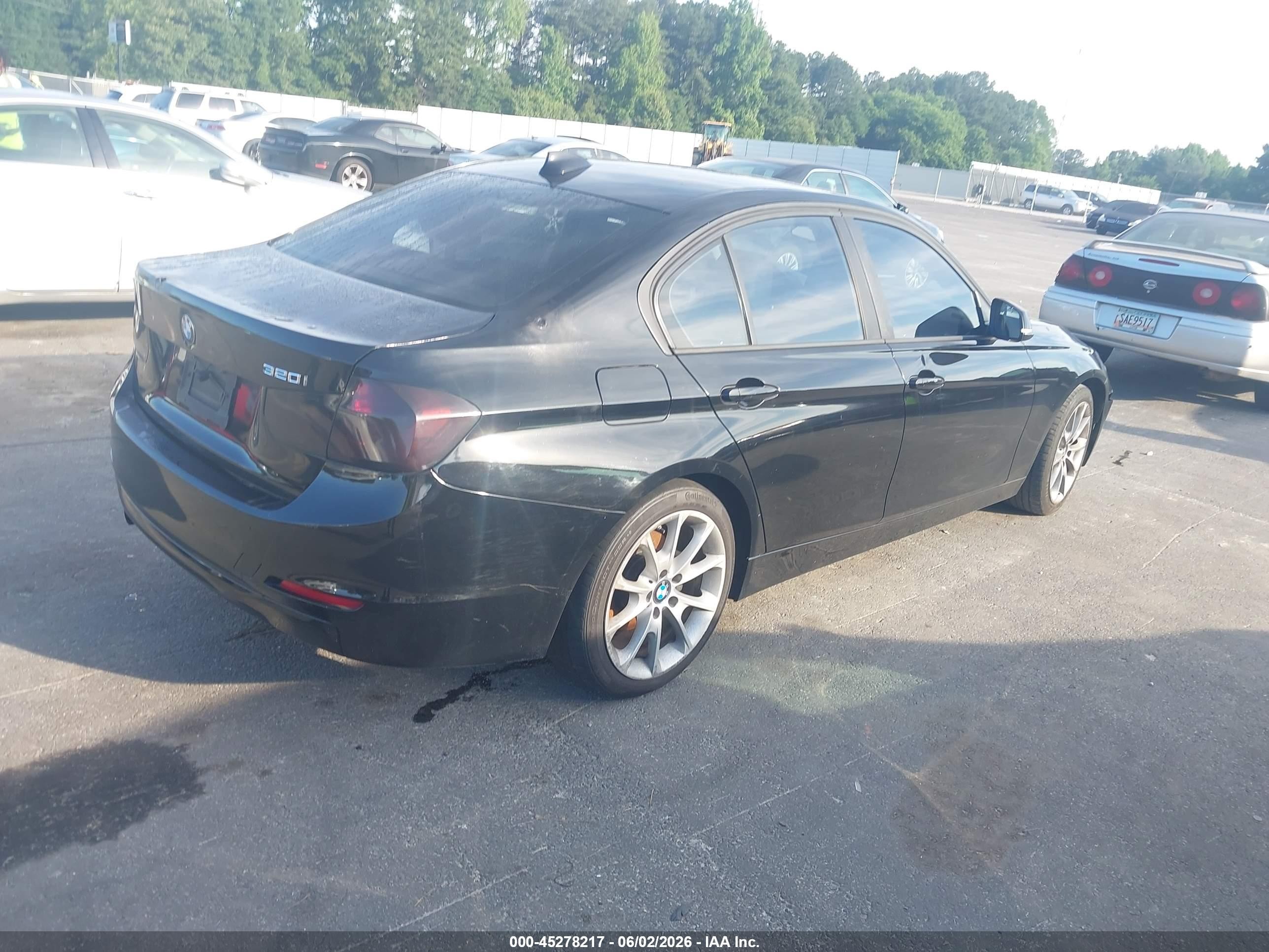 2014 Bmw 320i   Black vin: WBA3B1C56EK134119