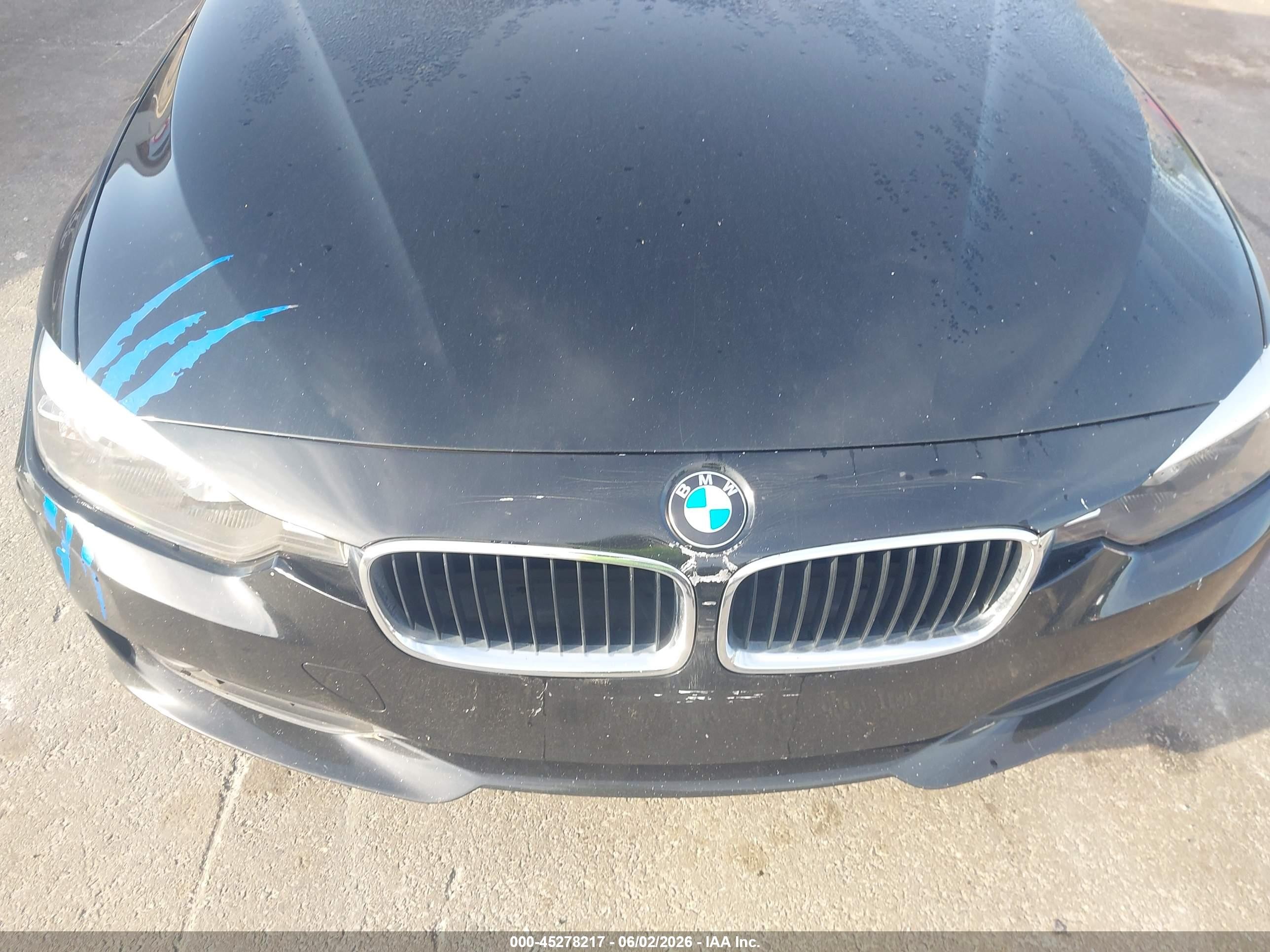 2014 Bmw 320i   Black vin: WBA3B1C56EK134119