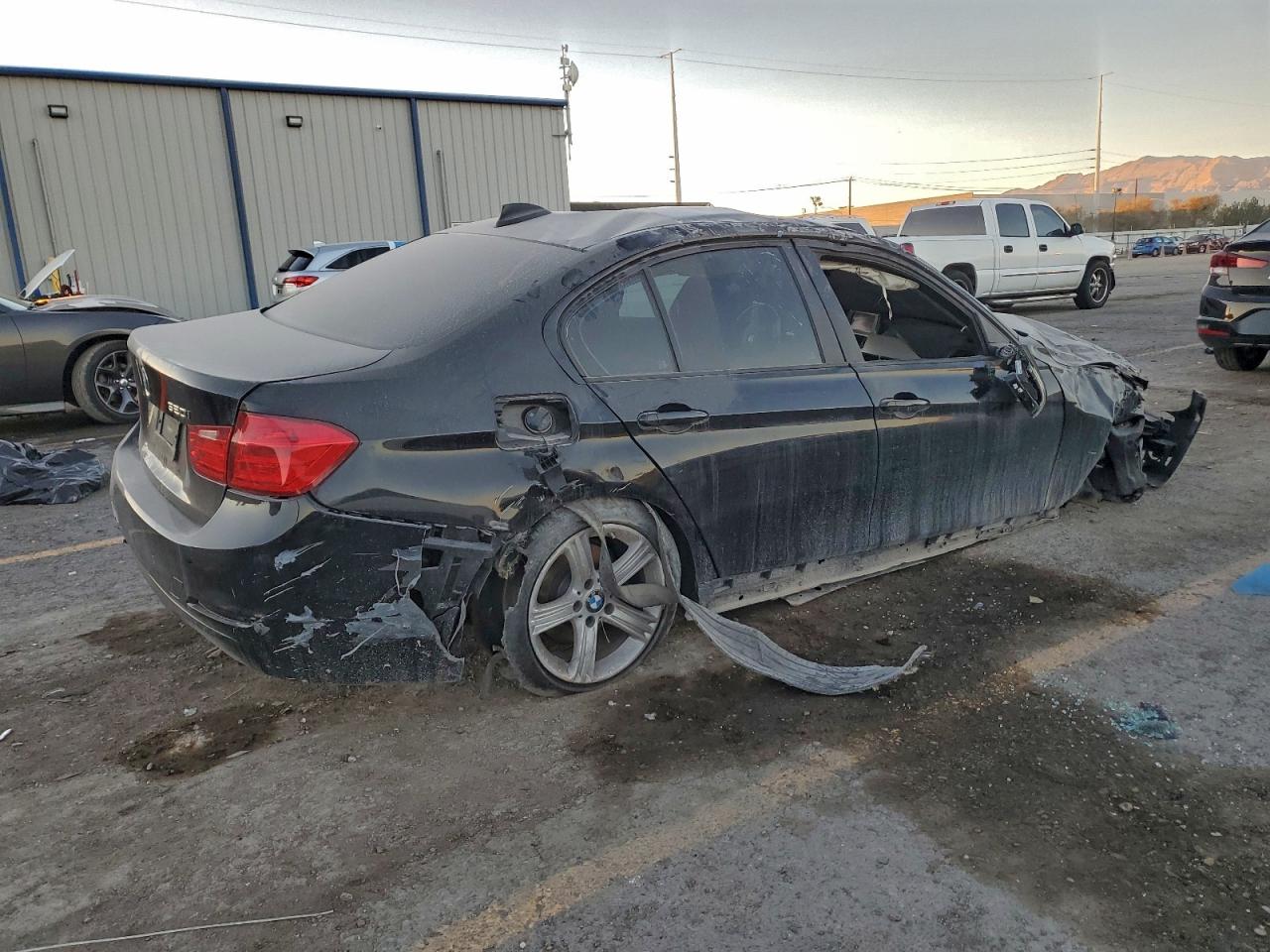 2013 Bmw 320 I Black vin: WBA3B1C57DF462706