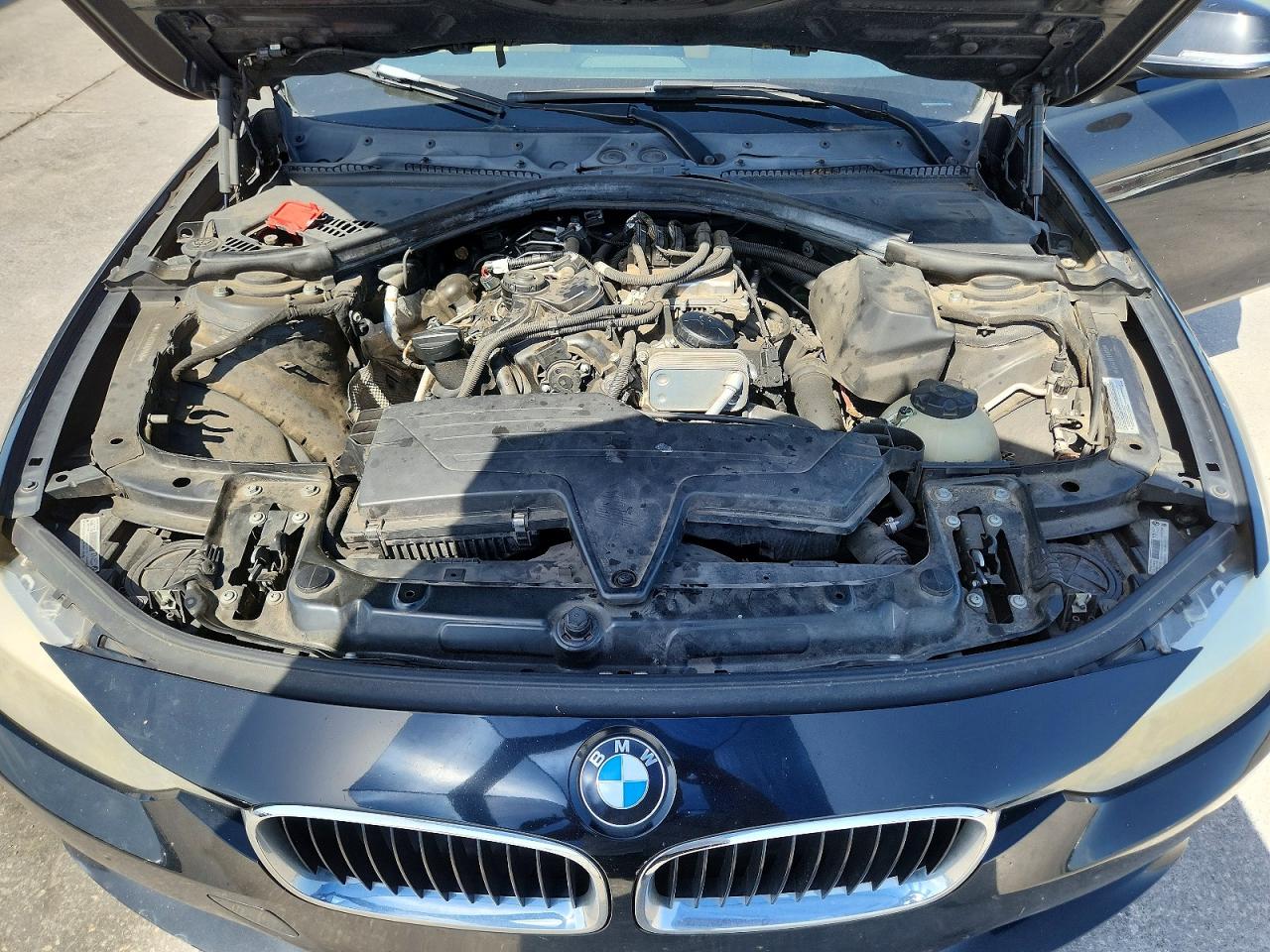 2014 Bmw 320 I Black vin: WBA3B1C57EP679426