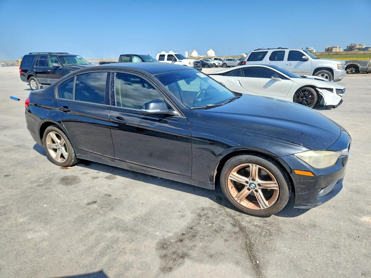 2014 Bmw 320 I Black vin: WBA3B1C57EP679426