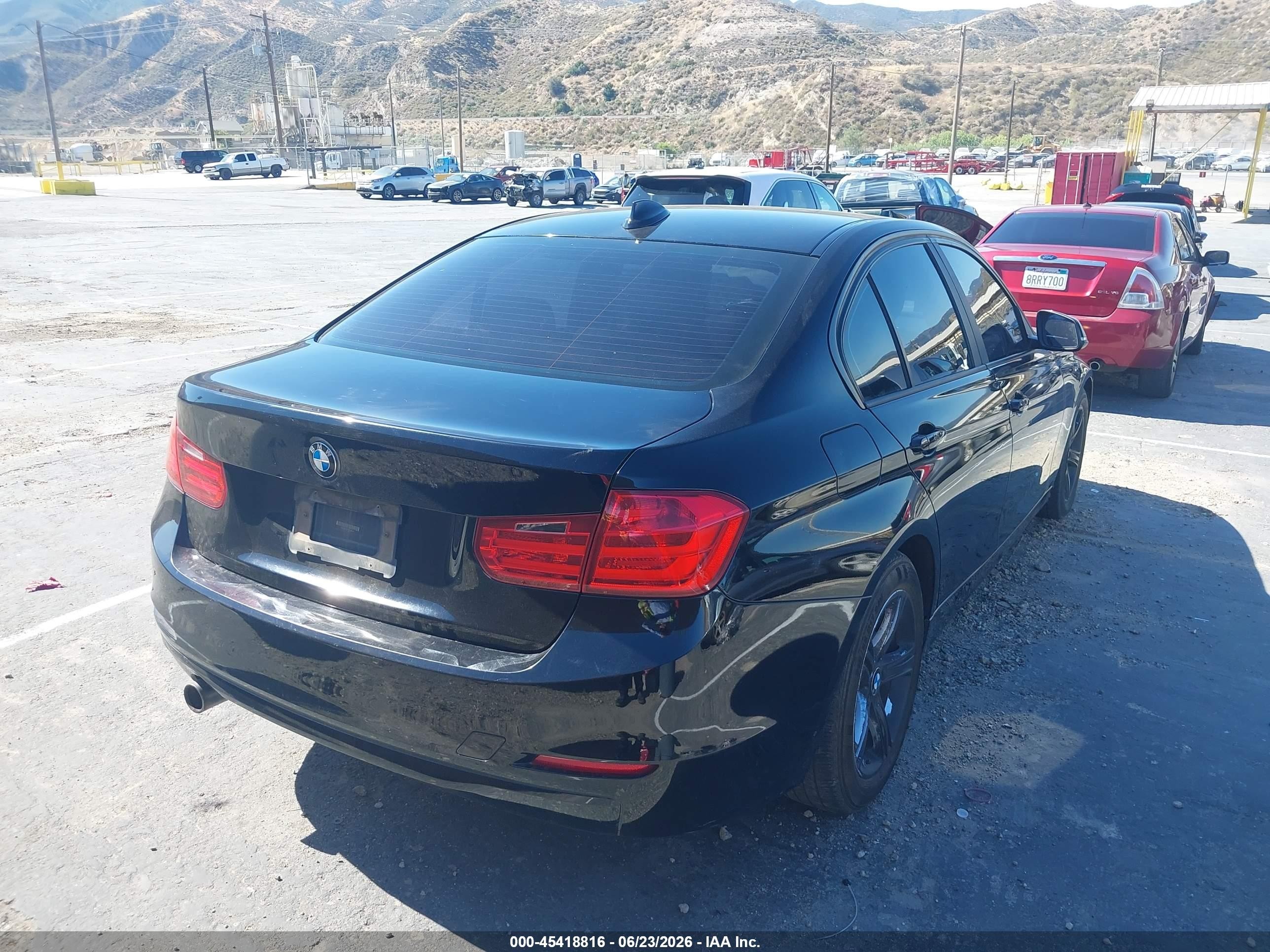 2015 Bmw 320i   Black vin: WBA3B1C57FK136141