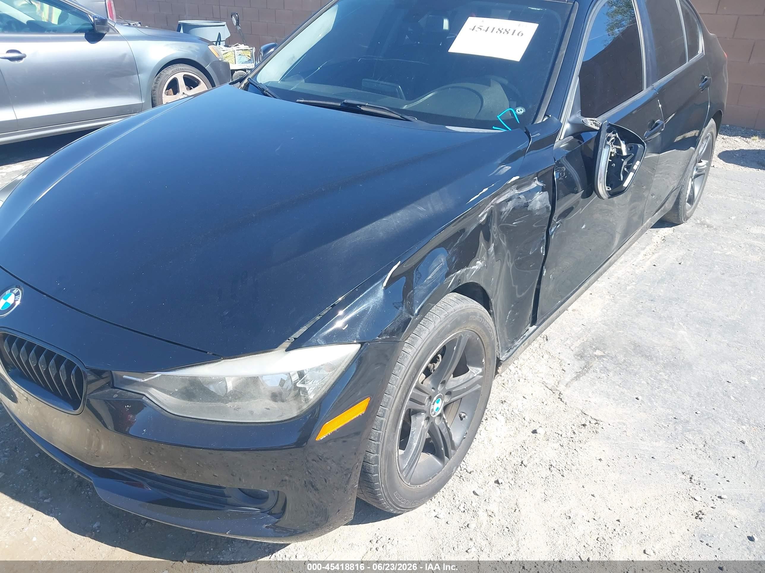 2015 Bmw 320i   Black vin: WBA3B1C57FK136141