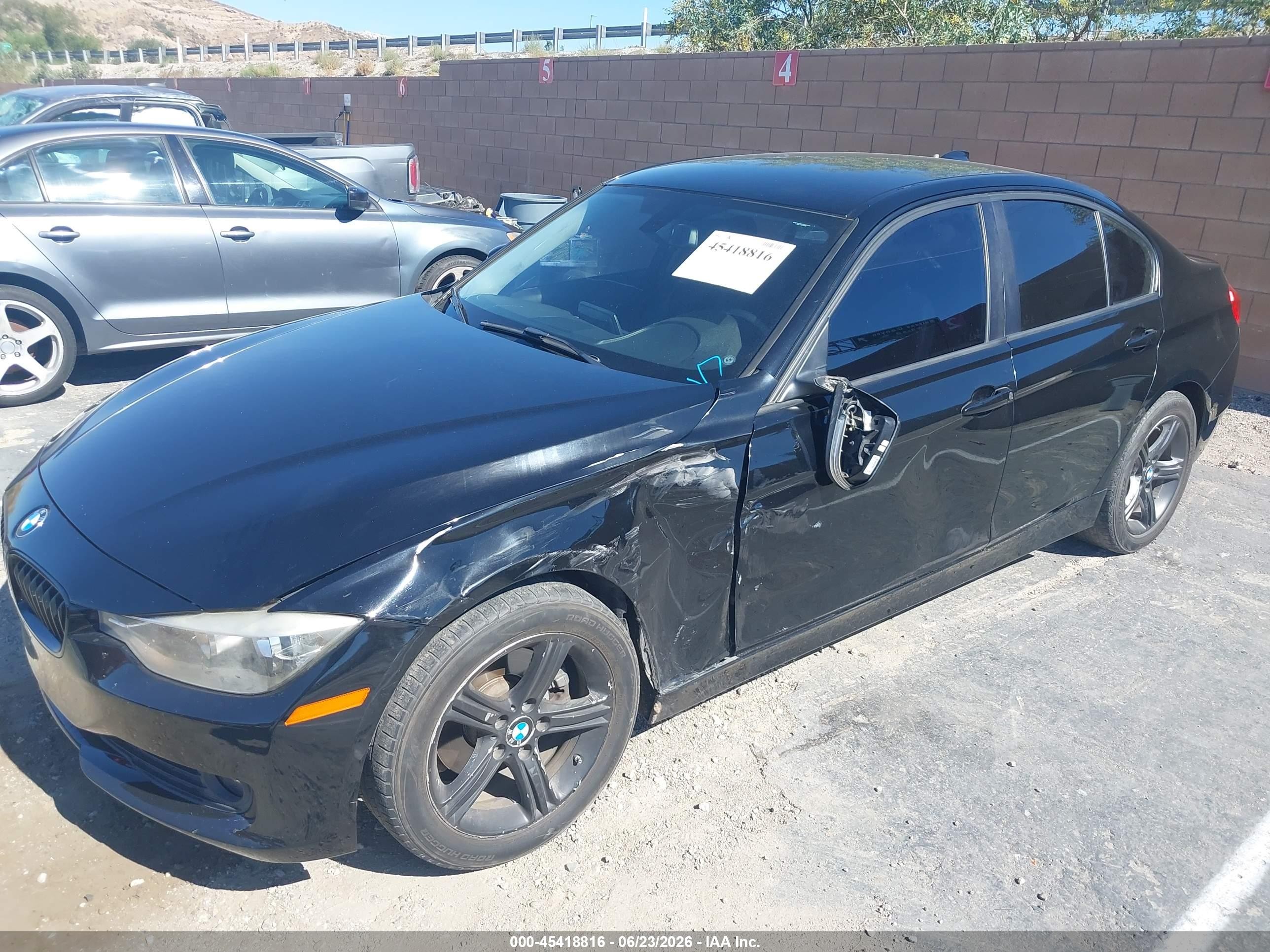 2015 Bmw 320i   Black vin: WBA3B1C57FK136141