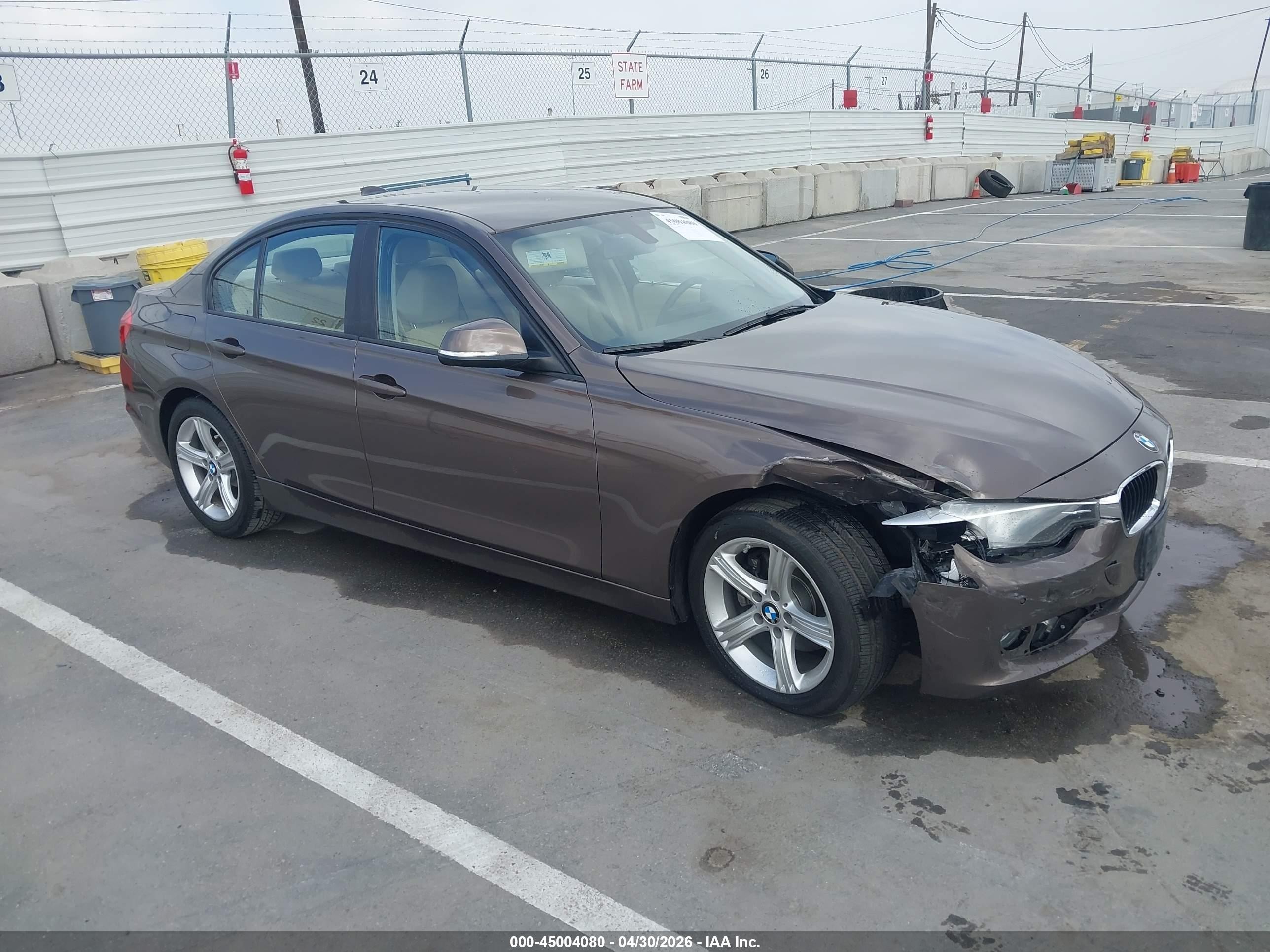 2015 Bmw 320 I Brown vin: WBA3B1C57FK139461