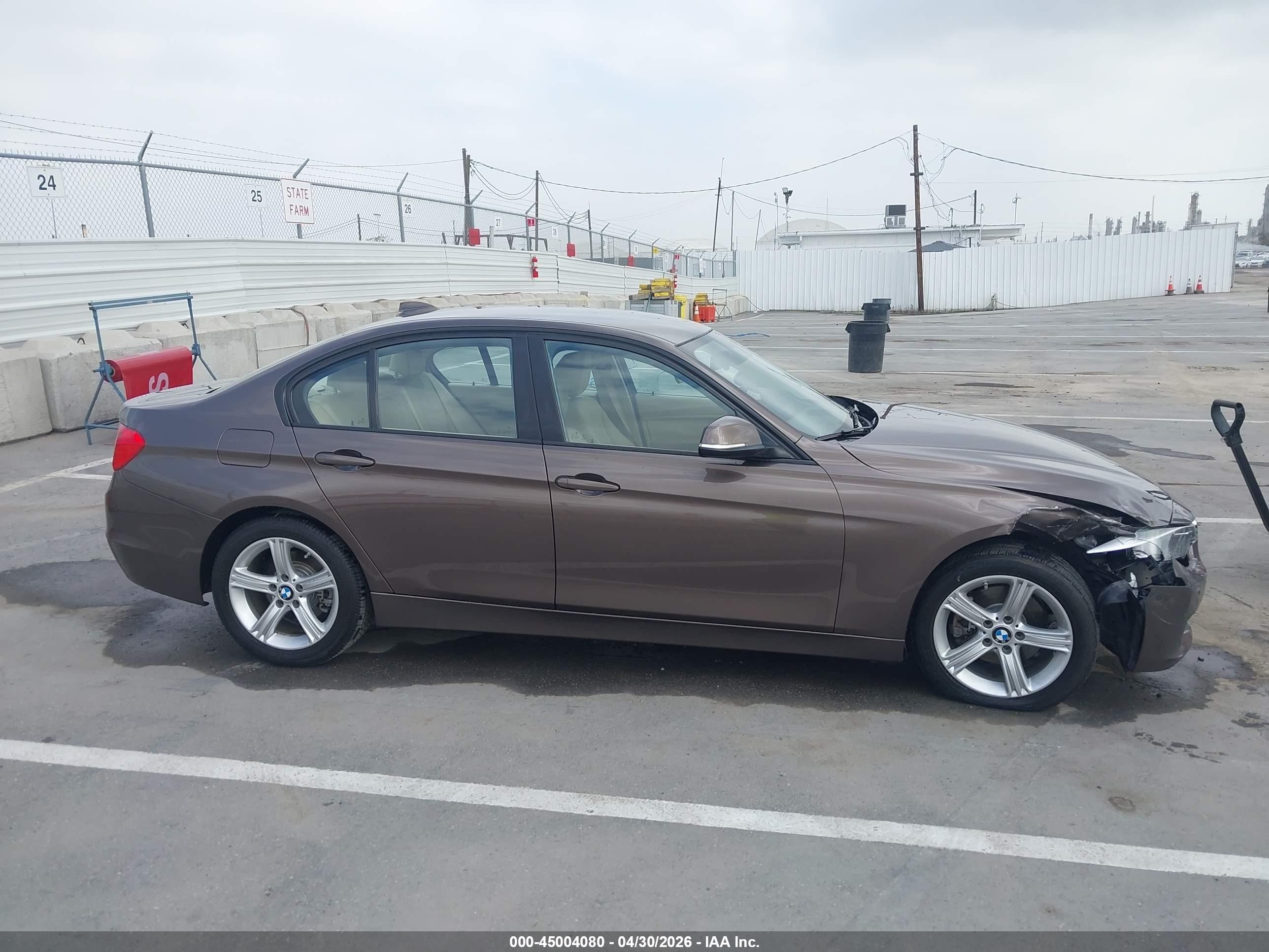 2015 Bmw 320 I Brown vin: WBA3B1C57FK139461