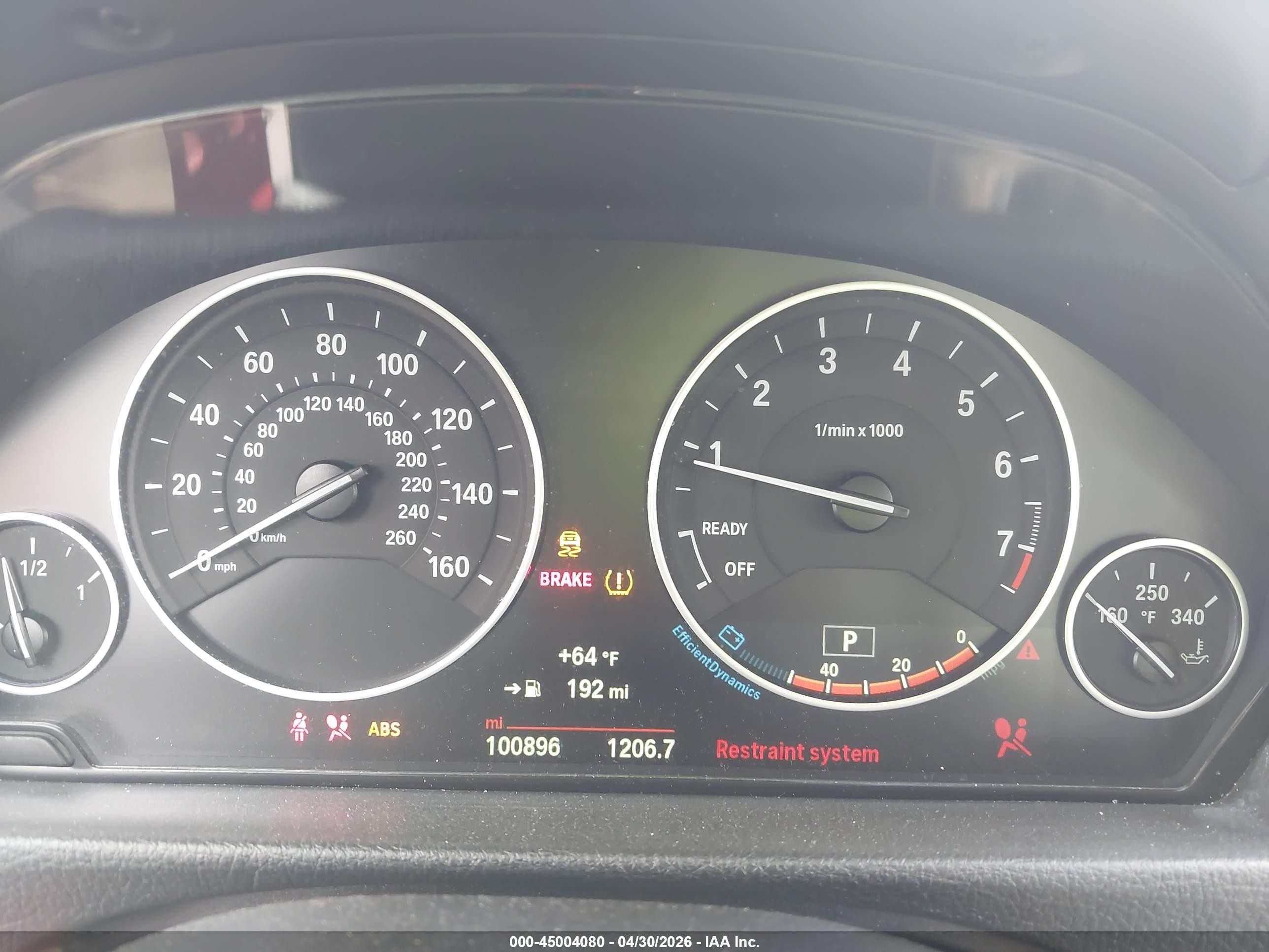2015 Bmw 320 I Brown vin: WBA3B1C57FK139461