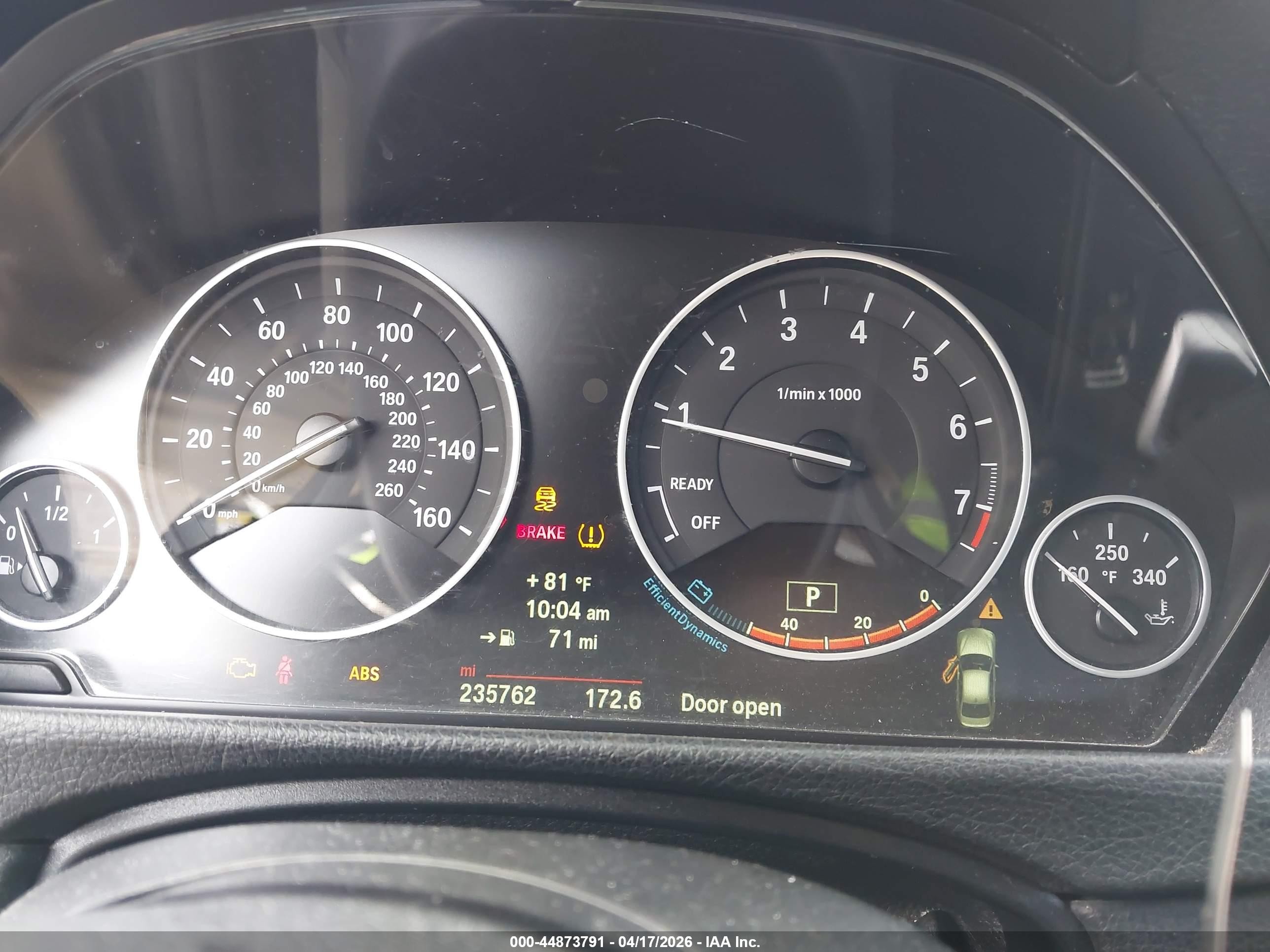 2014 Bmw 320i   Black vin: WBA3B1C58EP678768