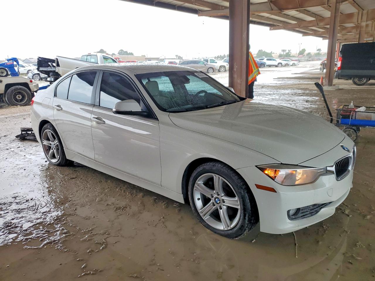 2015 Bmw 320 I White vin: WBA3B1C58FK136052