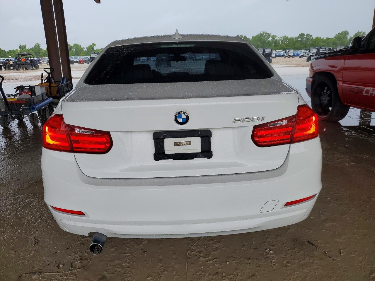 2015 Bmw 320 I White vin: WBA3B1C58FK136052