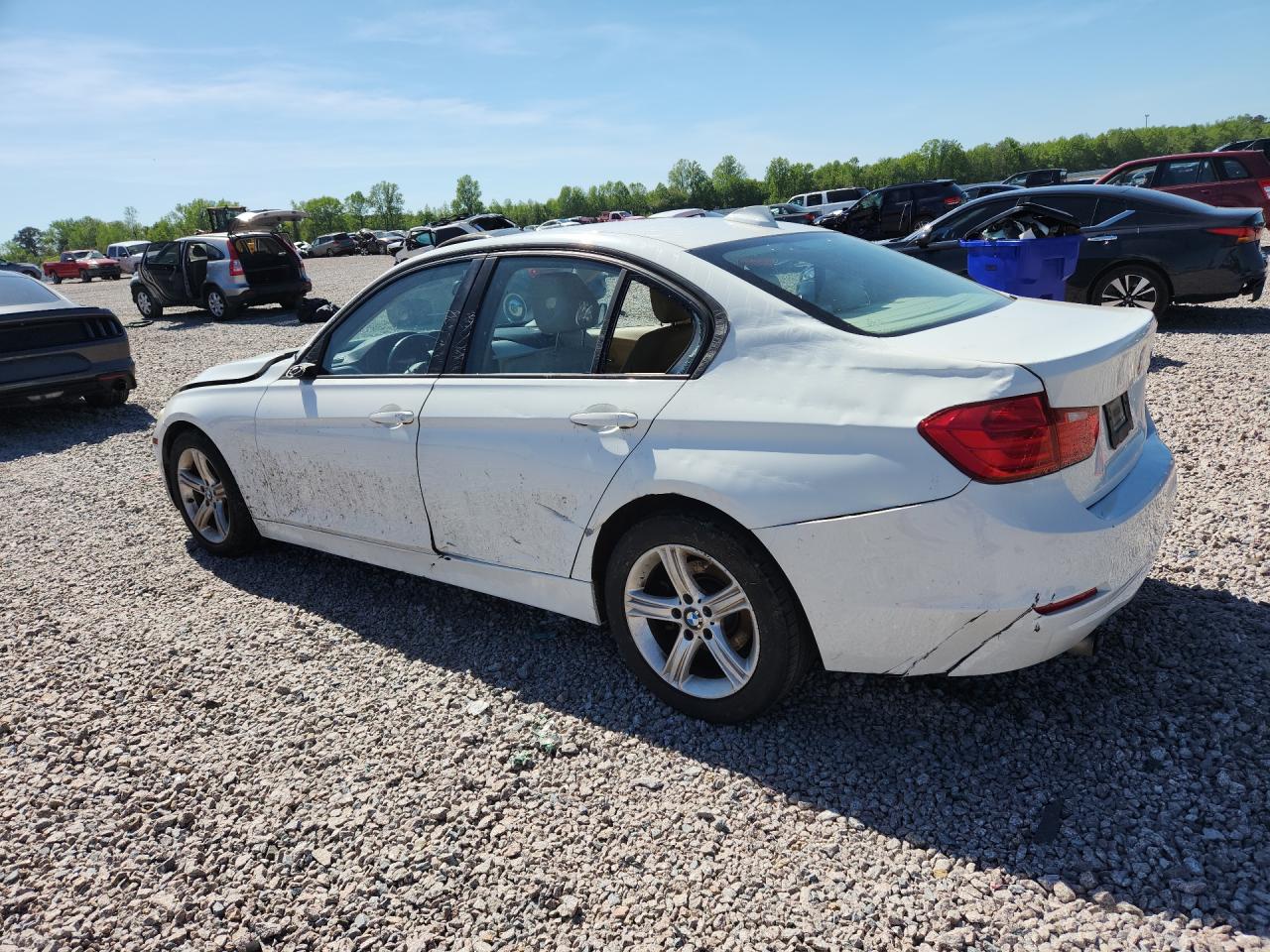 2015 Bmw 320 I White vin: WBA3B1C58FK137296