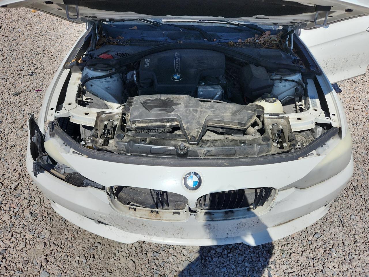 2015 Bmw 320 I White vin: WBA3B1C58FK137296