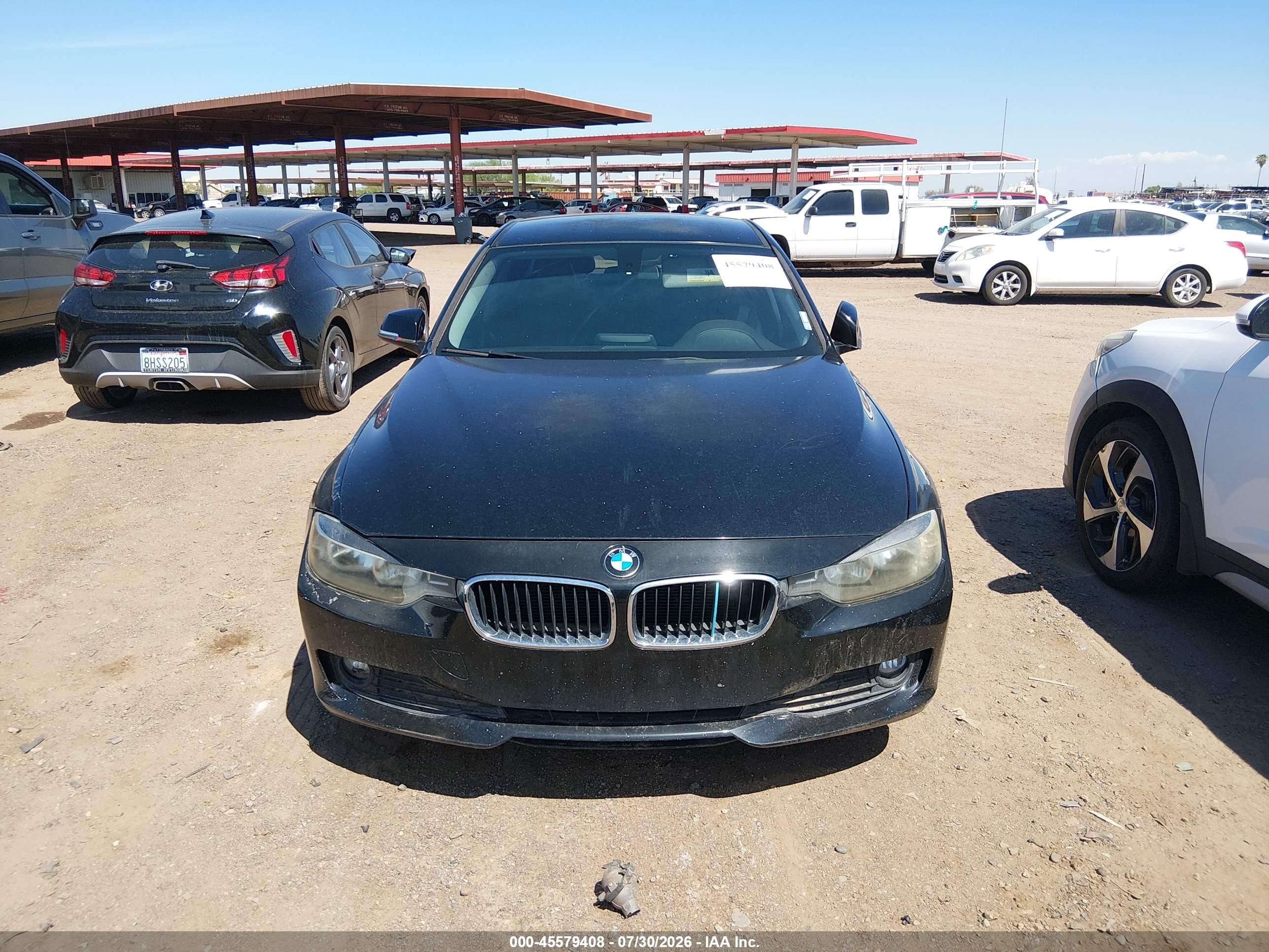 2015 Bmw 320i   Black vin: WBA3B1C58FK138142