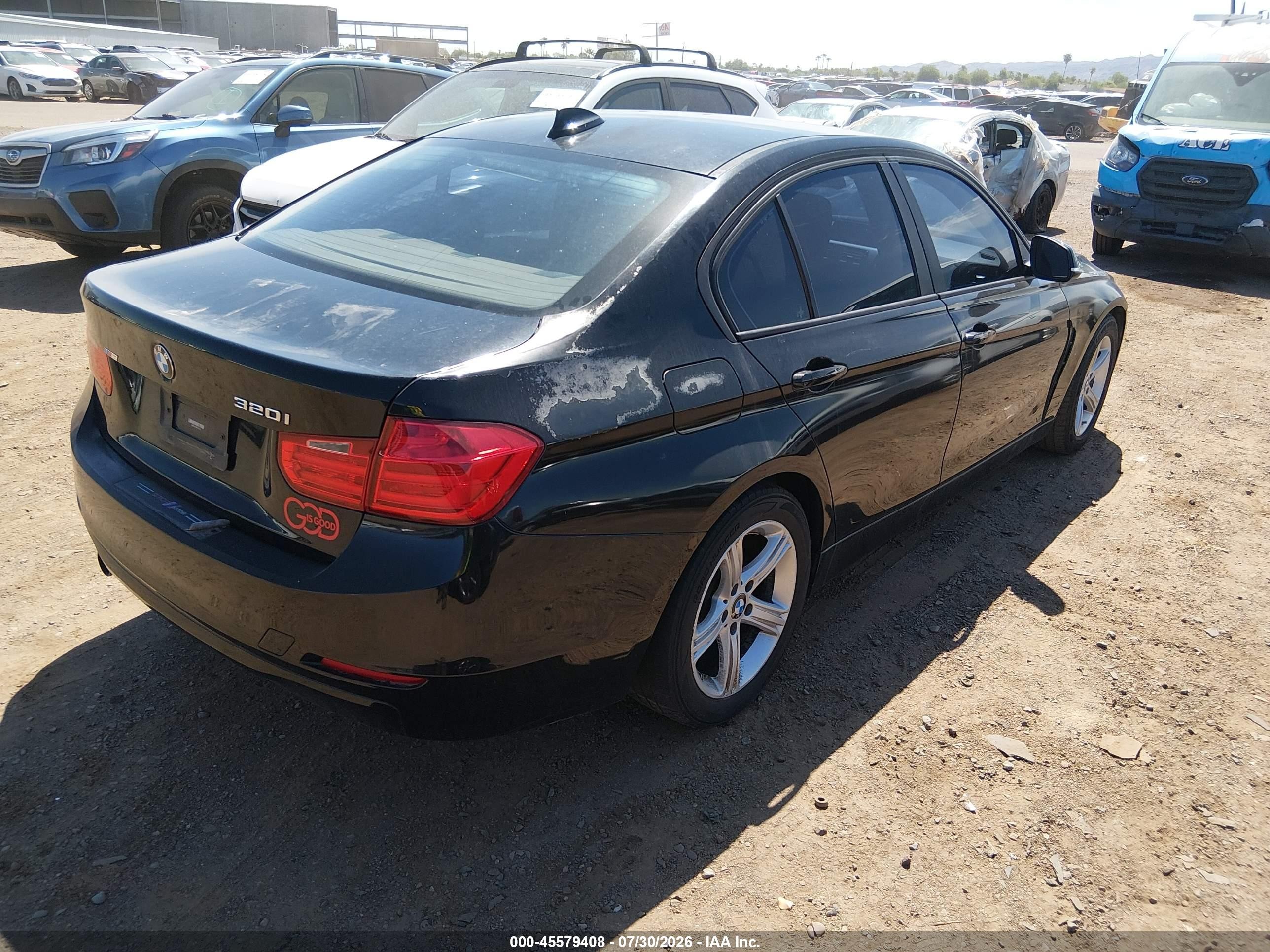2015 Bmw 320i   Black vin: WBA3B1C58FK138142
