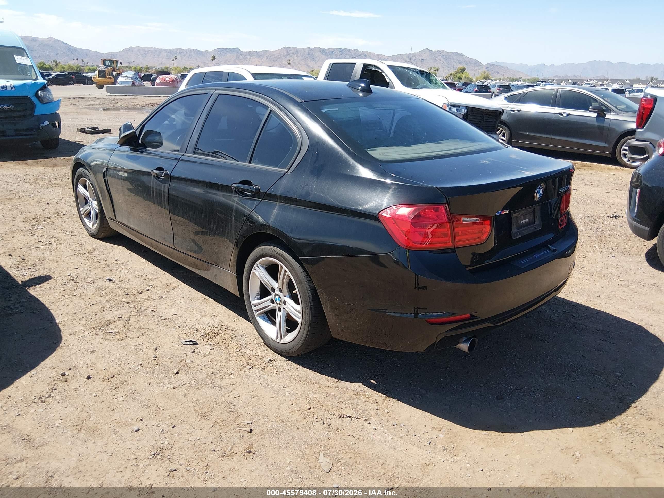 2015 Bmw 320i   Black vin: WBA3B1C58FK138142