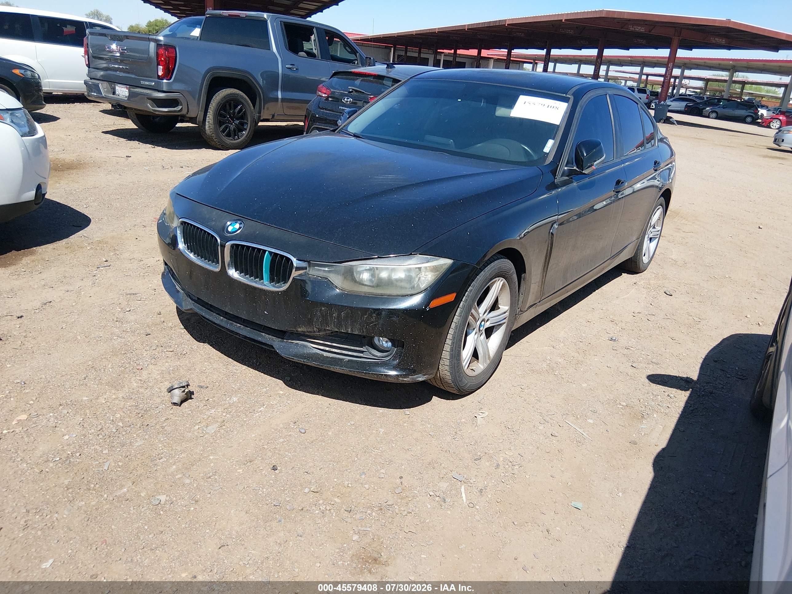 2015 Bmw 320i   Black vin: WBA3B1C58FK138142