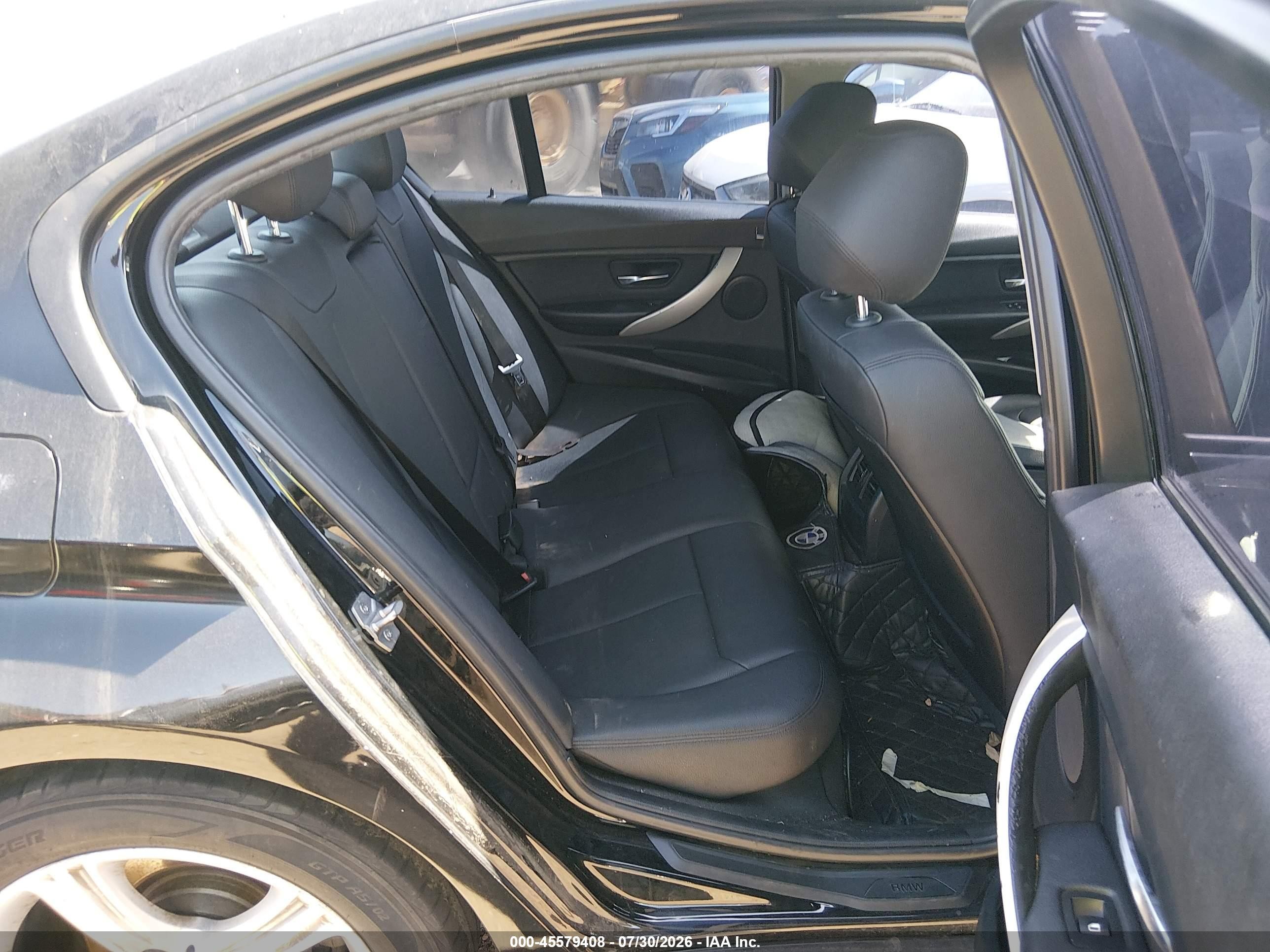 2015 Bmw 320i   Black vin: WBA3B1C58FK138142
