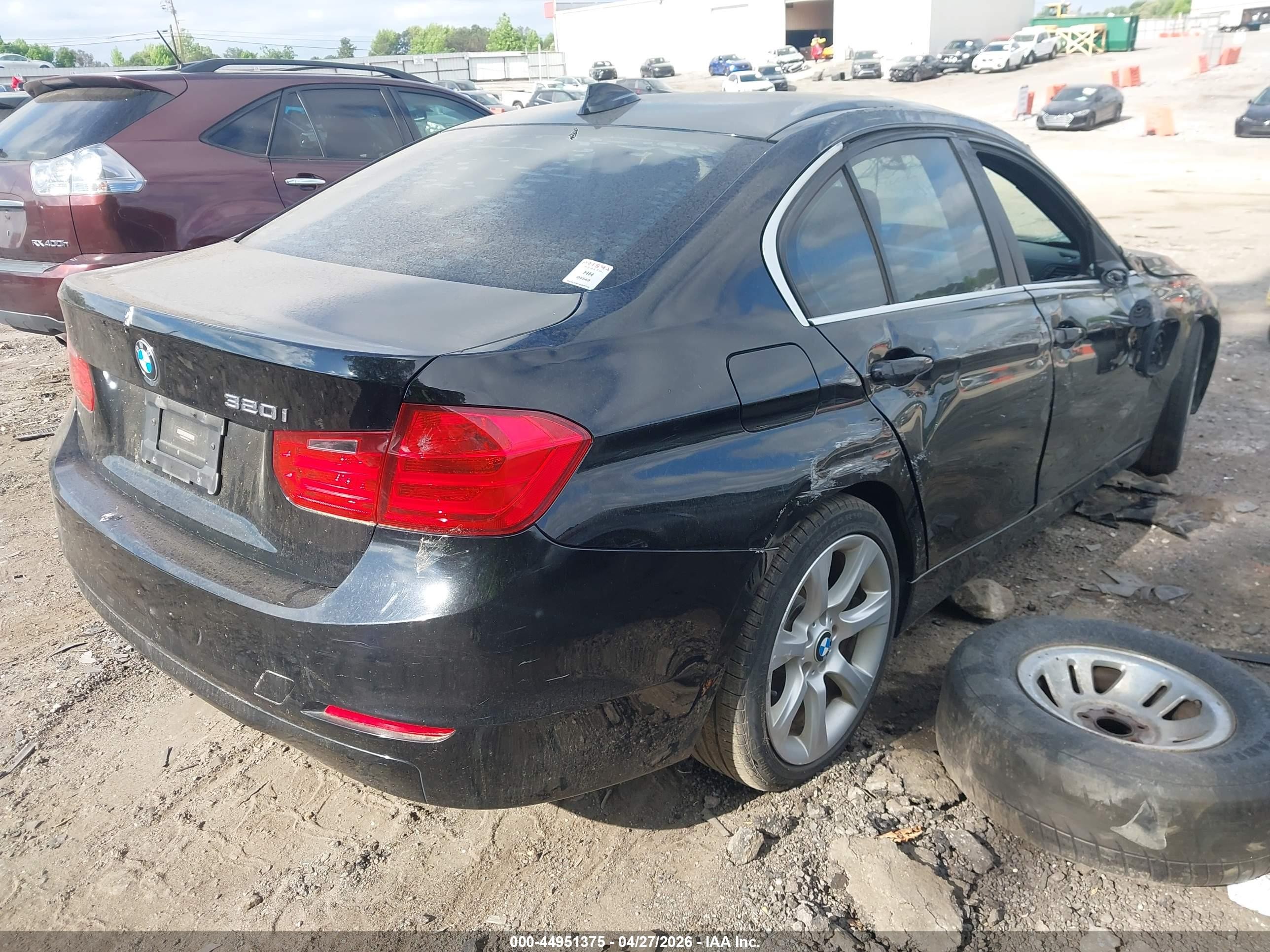 2015 Bmw 320i   Black vin: WBA3B1C58FK139145