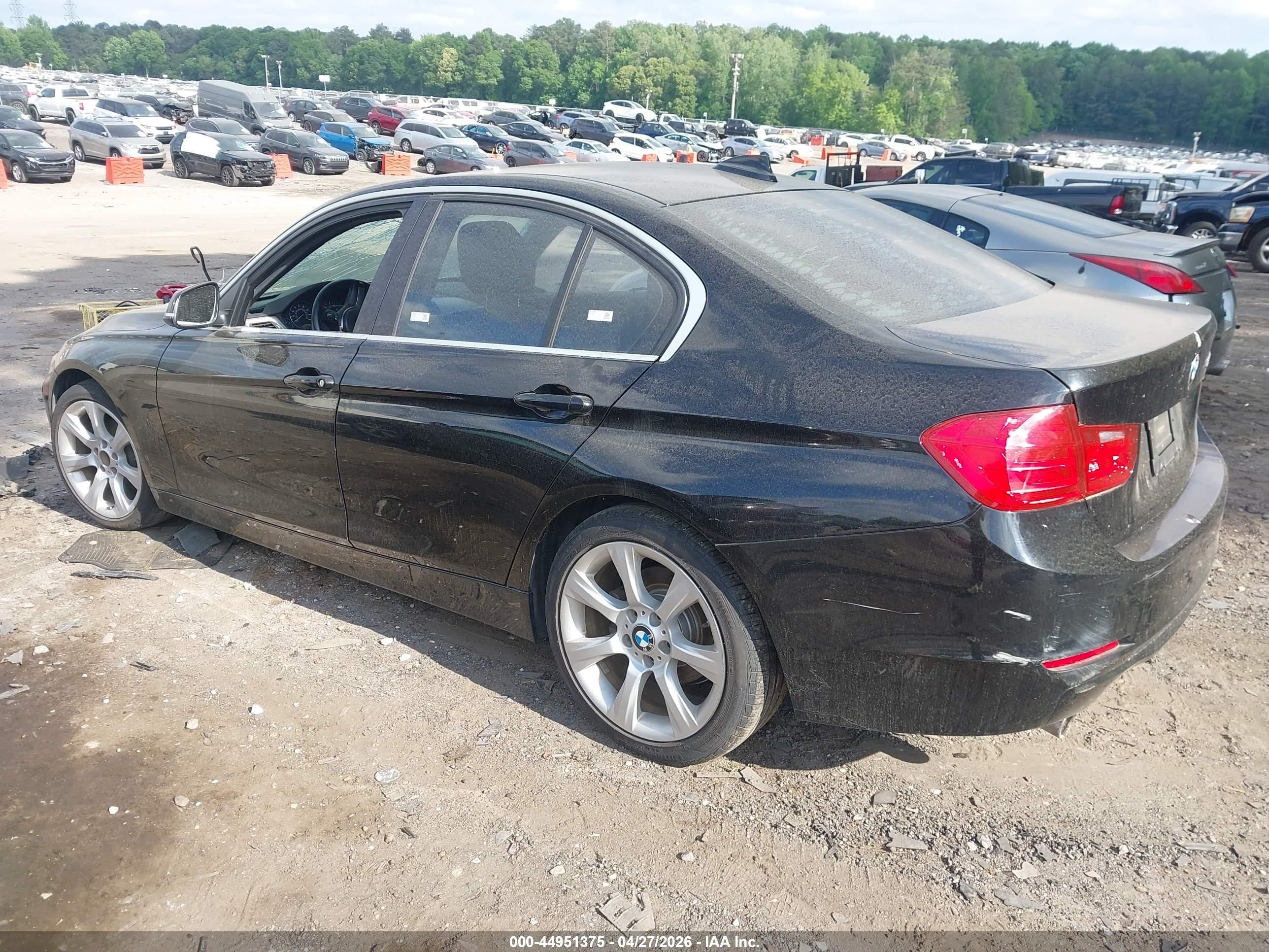 2015 Bmw 320i   Black vin: WBA3B1C58FK139145