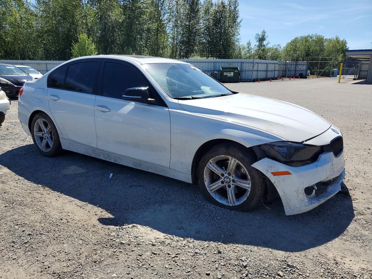 2015 Bmw 320 I White vin: WBA3B1C59FK138070
