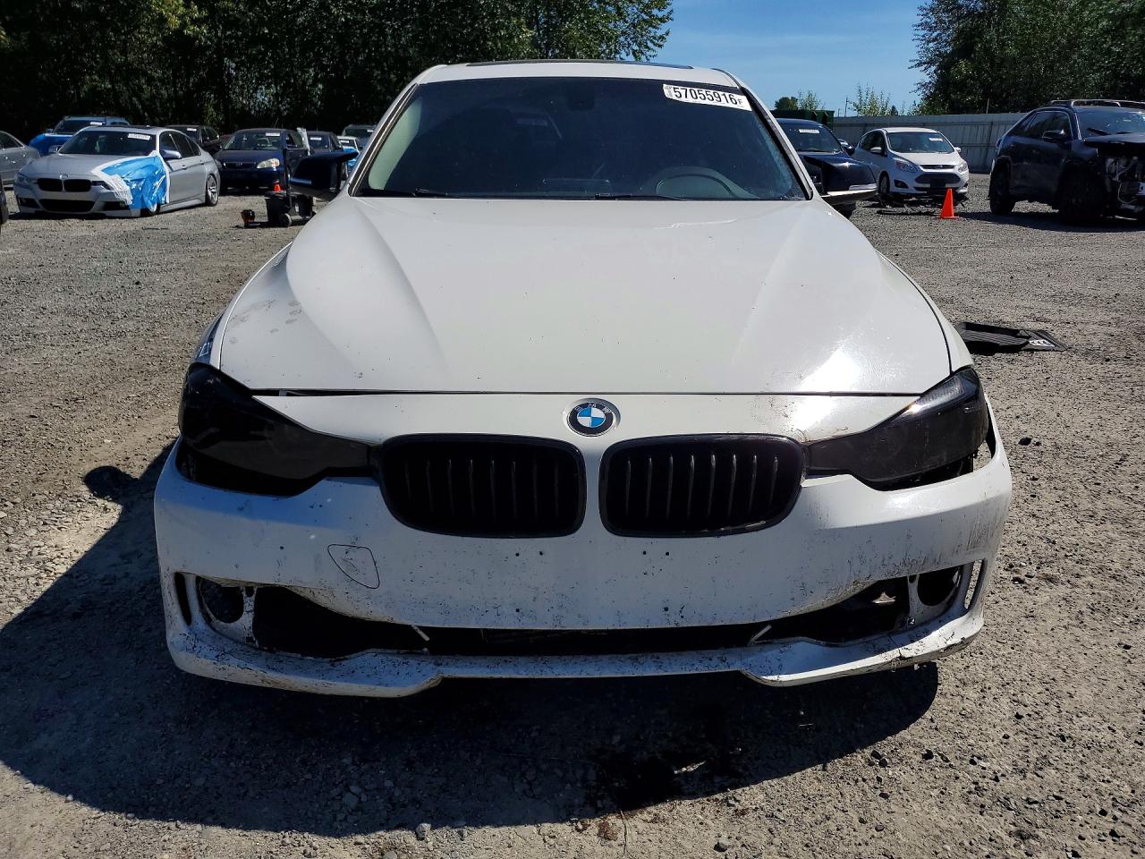 2015 Bmw 320 I White vin: WBA3B1C59FK138070