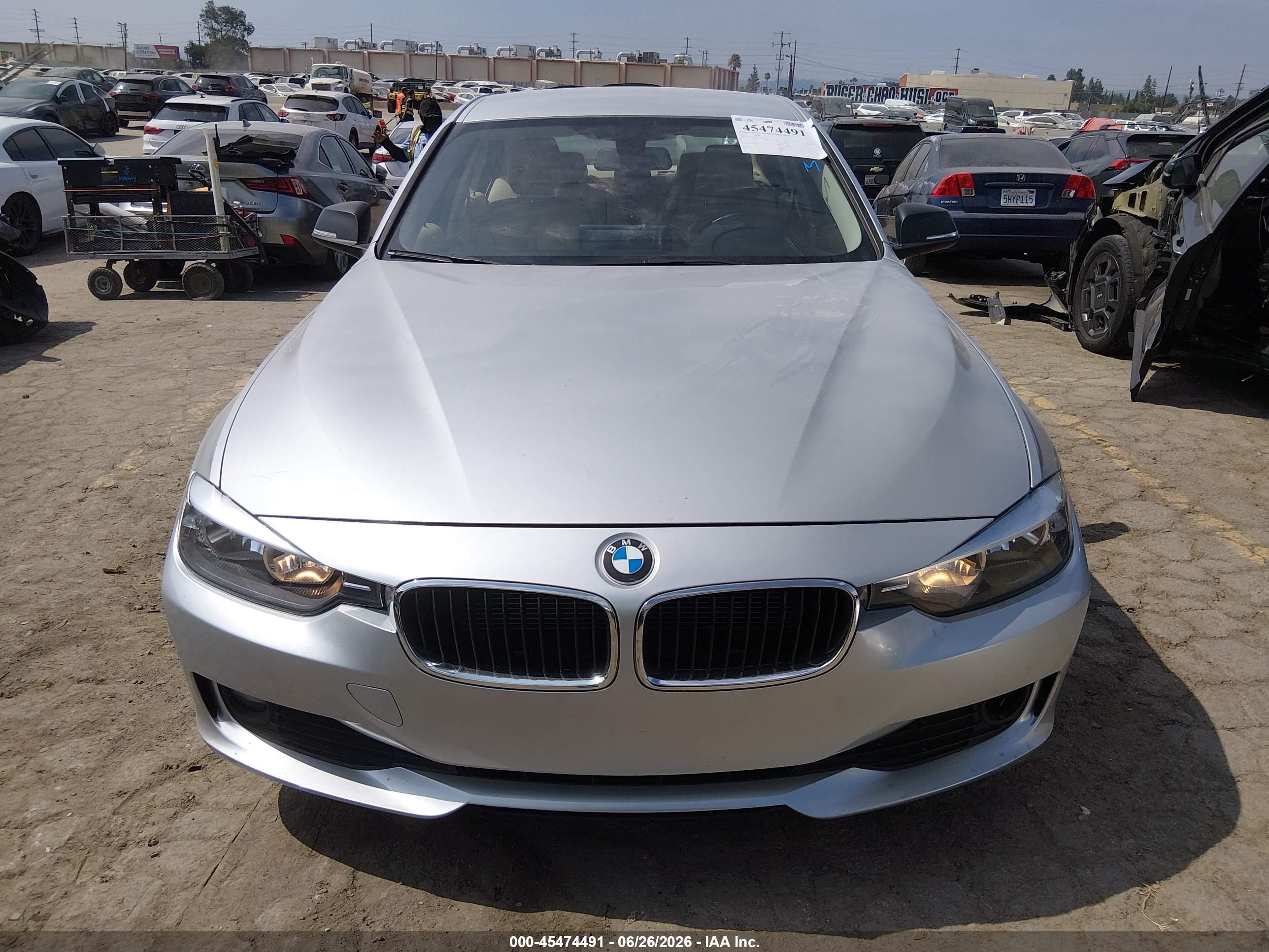 2013 Bmw 320i   Silver vin: WBA3B1C5XDK130041
