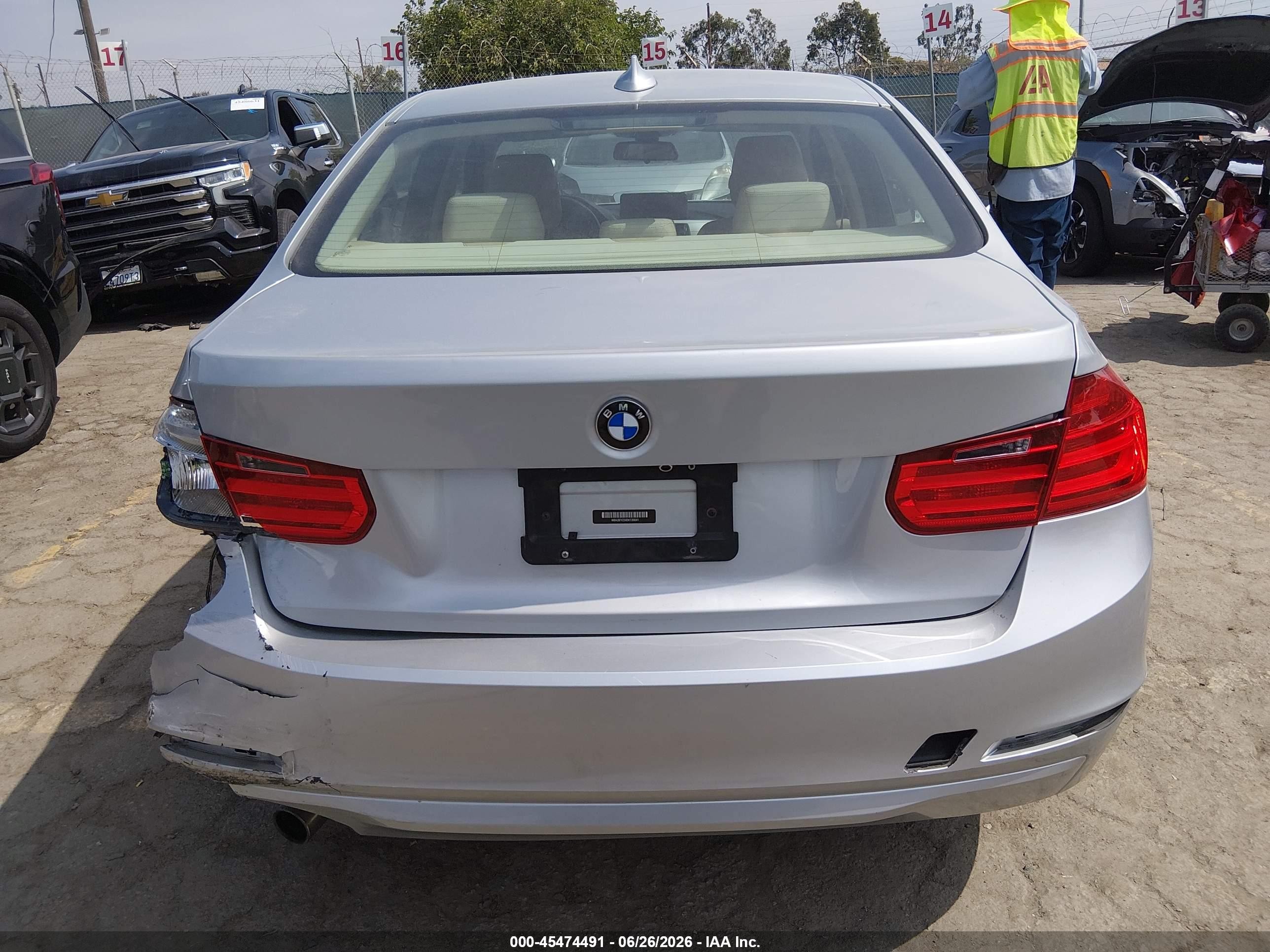 2013 Bmw 320i   Silver vin: WBA3B1C5XDK130041