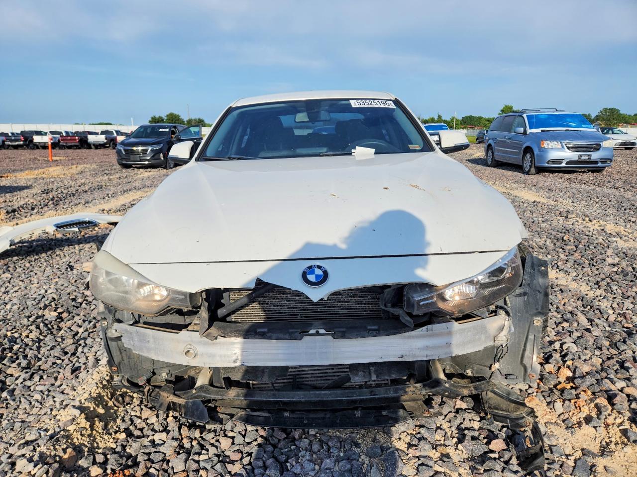 2013 Bmw 320 White vin: WBA3B1C5XDK130217