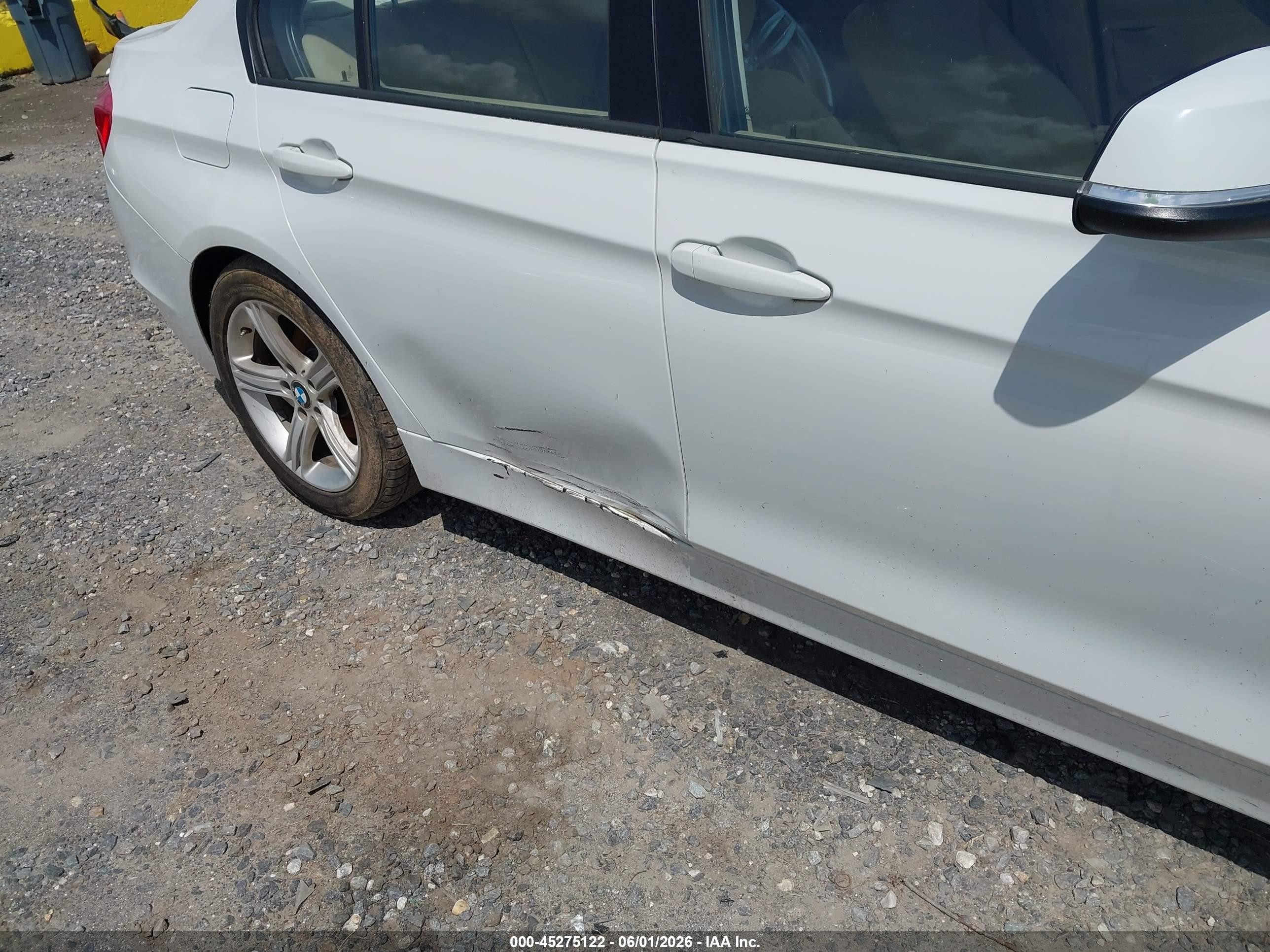 2014 Bmw 320i   White vin: WBA3B1C5XEK134012