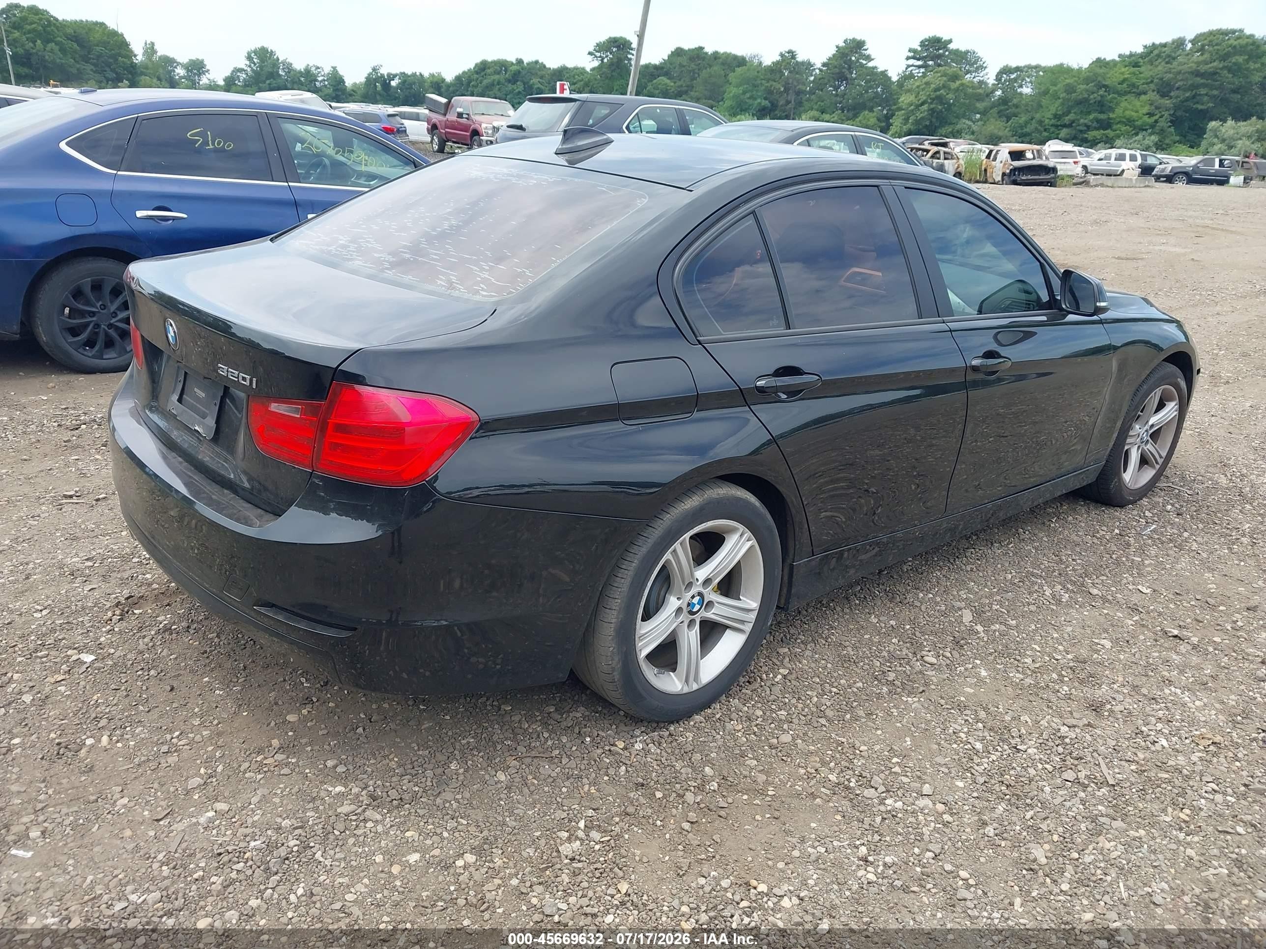 2015 Bmw 320i   Черный vin: WBA3B1C5XF5A05836