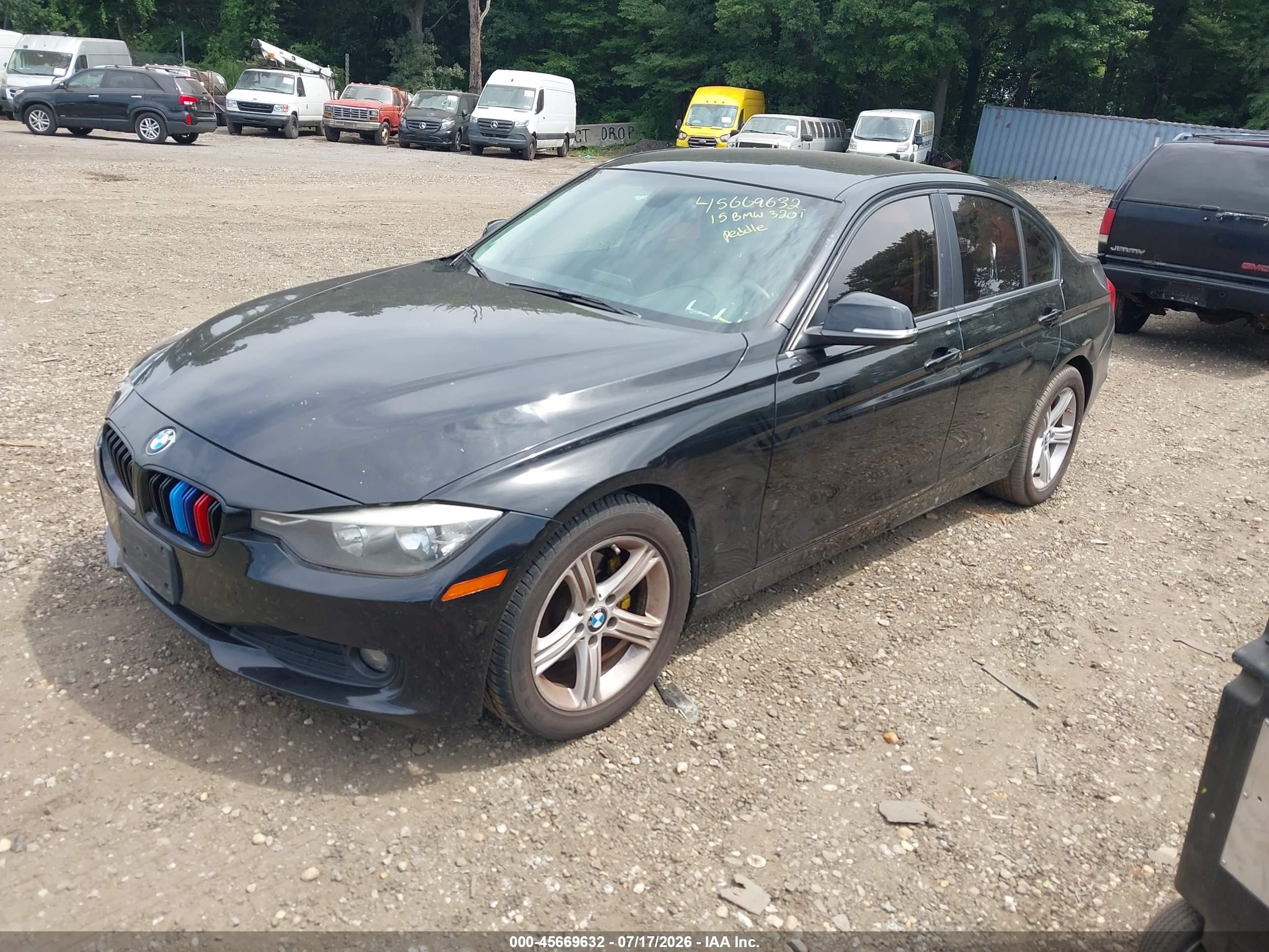 2015 Bmw 320i   Черный vin: WBA3B1C5XF5A05836