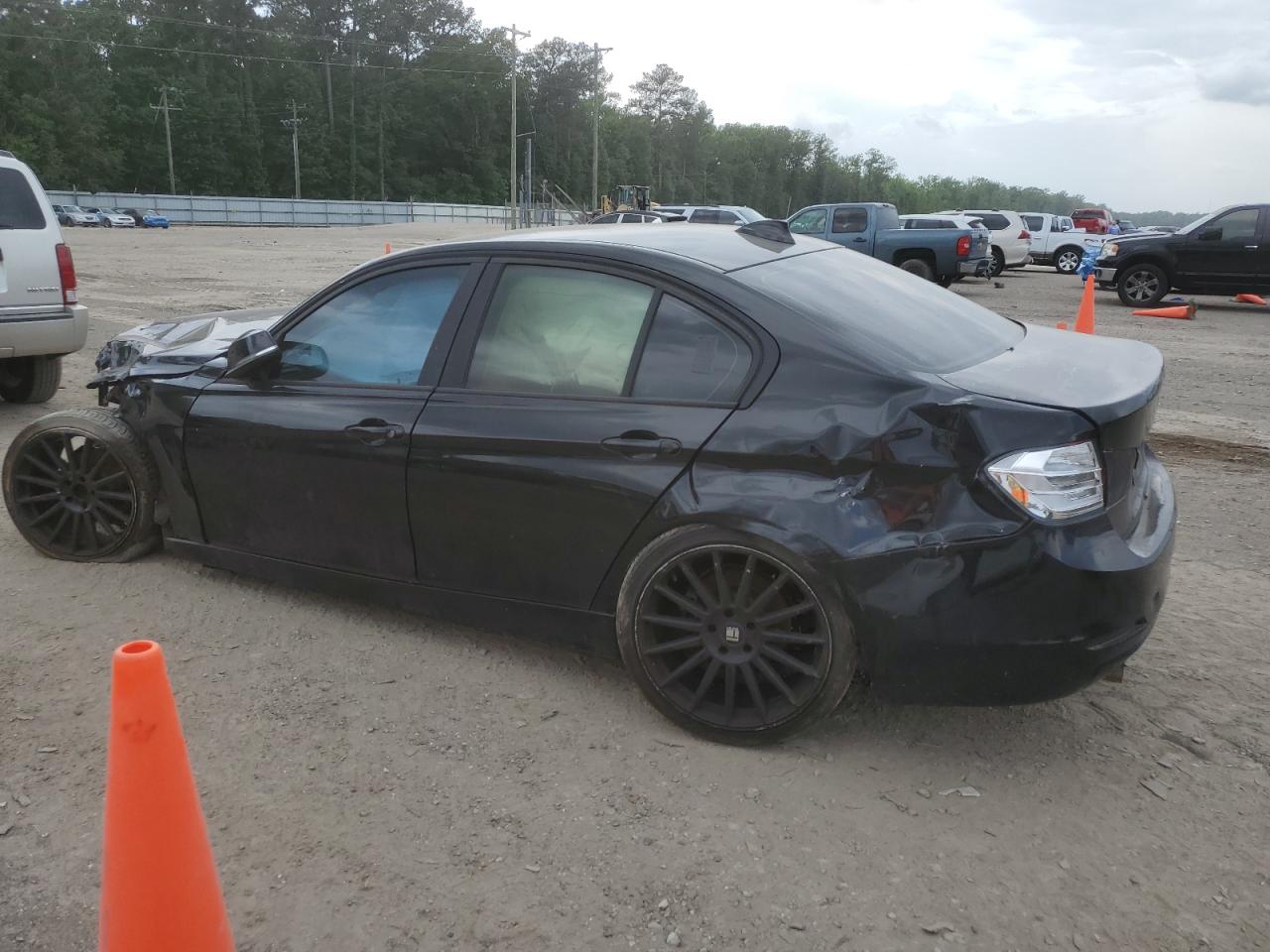 2015 Bmw 320 I Black vin: WBA3B1C5XFP831586