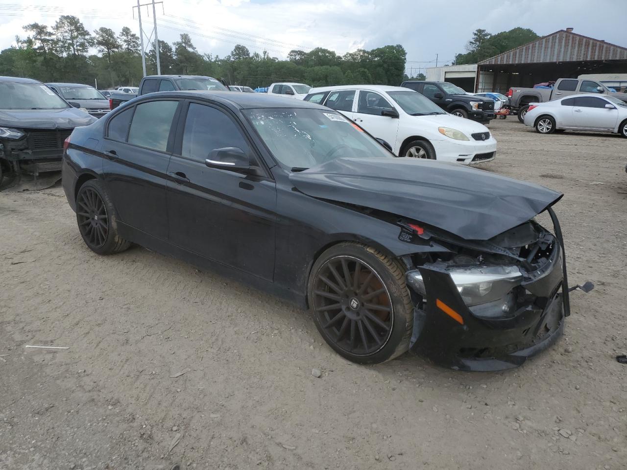 2015 Bmw 320 I Black vin: WBA3B1C5XFP831586