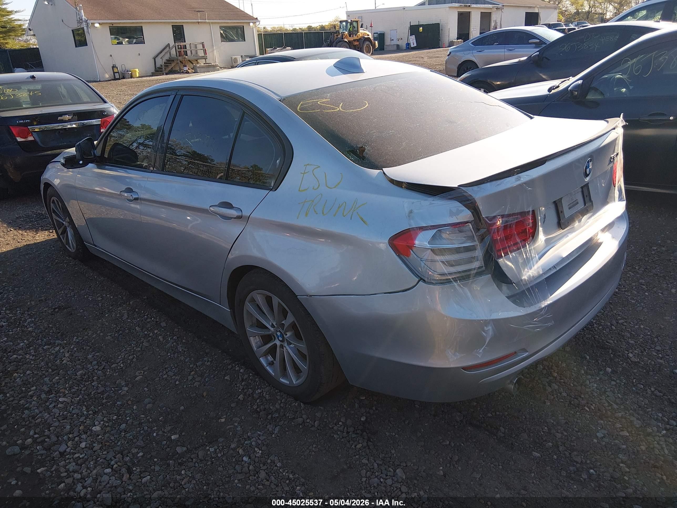 2014 Bmw 320i   Gray vin: WBA3B1G50ENS77981