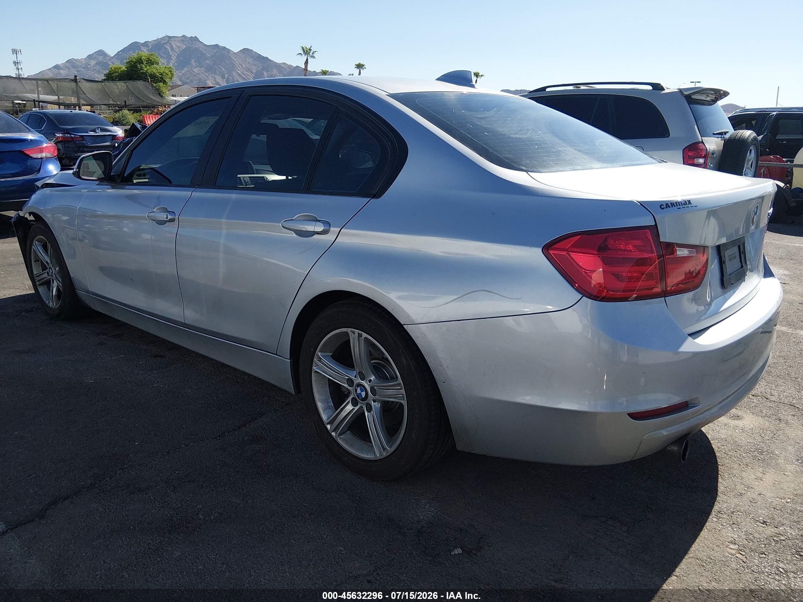 2015 Bmw 320i   Gray vin: WBA3B1G50FNT02024