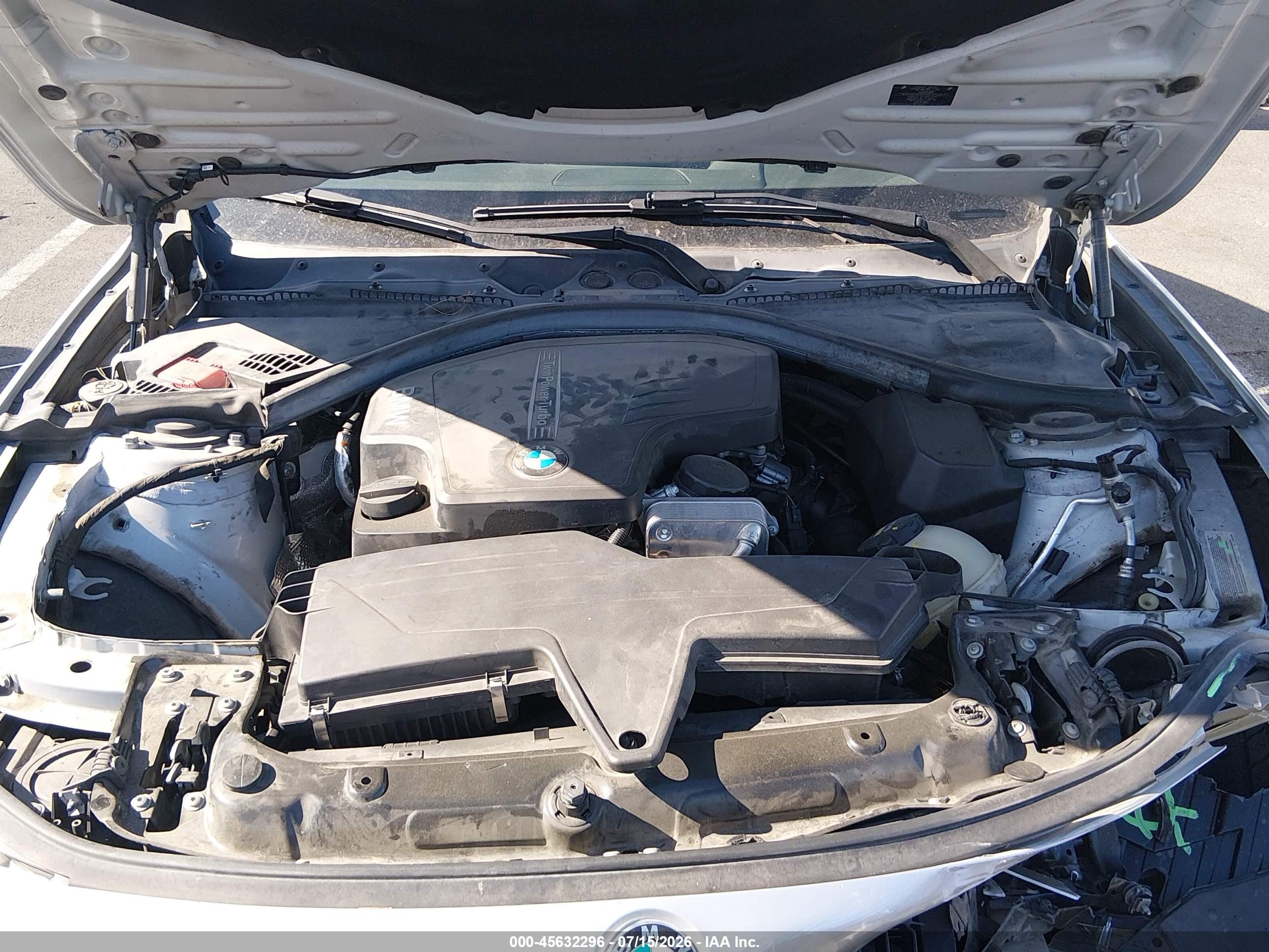 2015 Bmw 320i   Gray vin: WBA3B1G50FNT02024