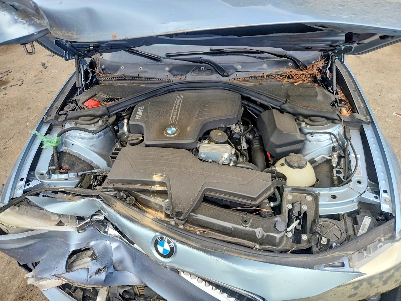 2014 Bmw 320 I Blue vin: WBA3B1G51ENS77293