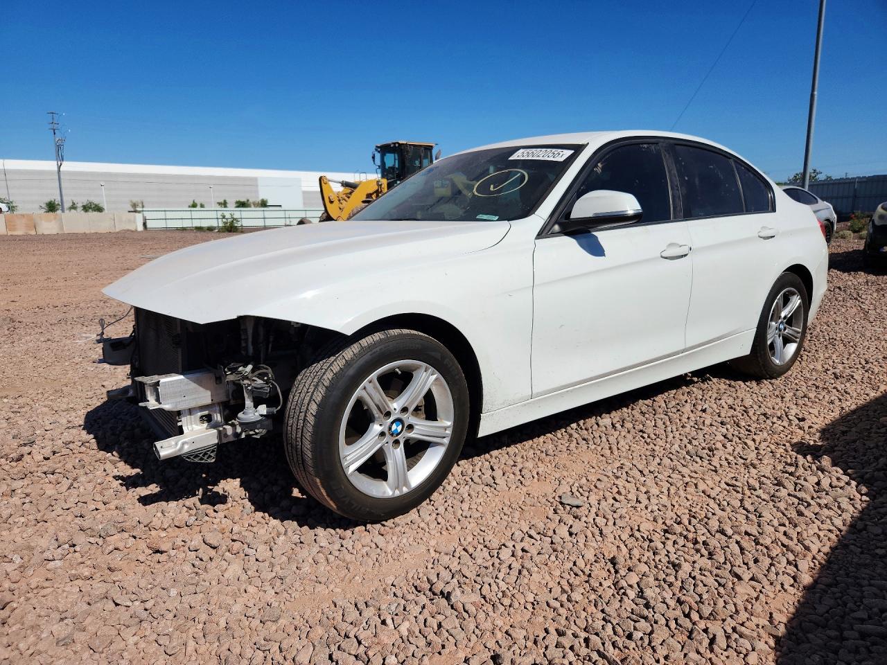 2014 Bmw 320 I White vin: WBA3B1G51ENS80243