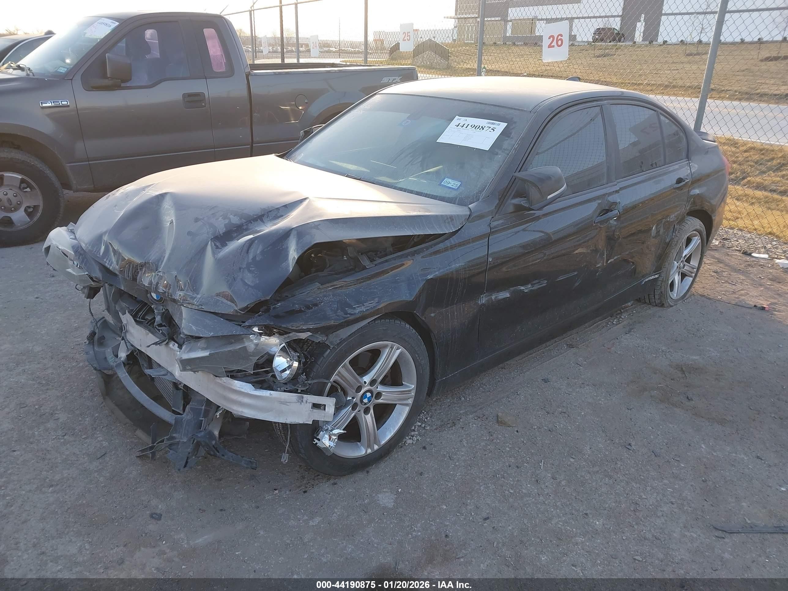 2014 Bmw 320i   Black vin: WBA3B1G51ENT00832