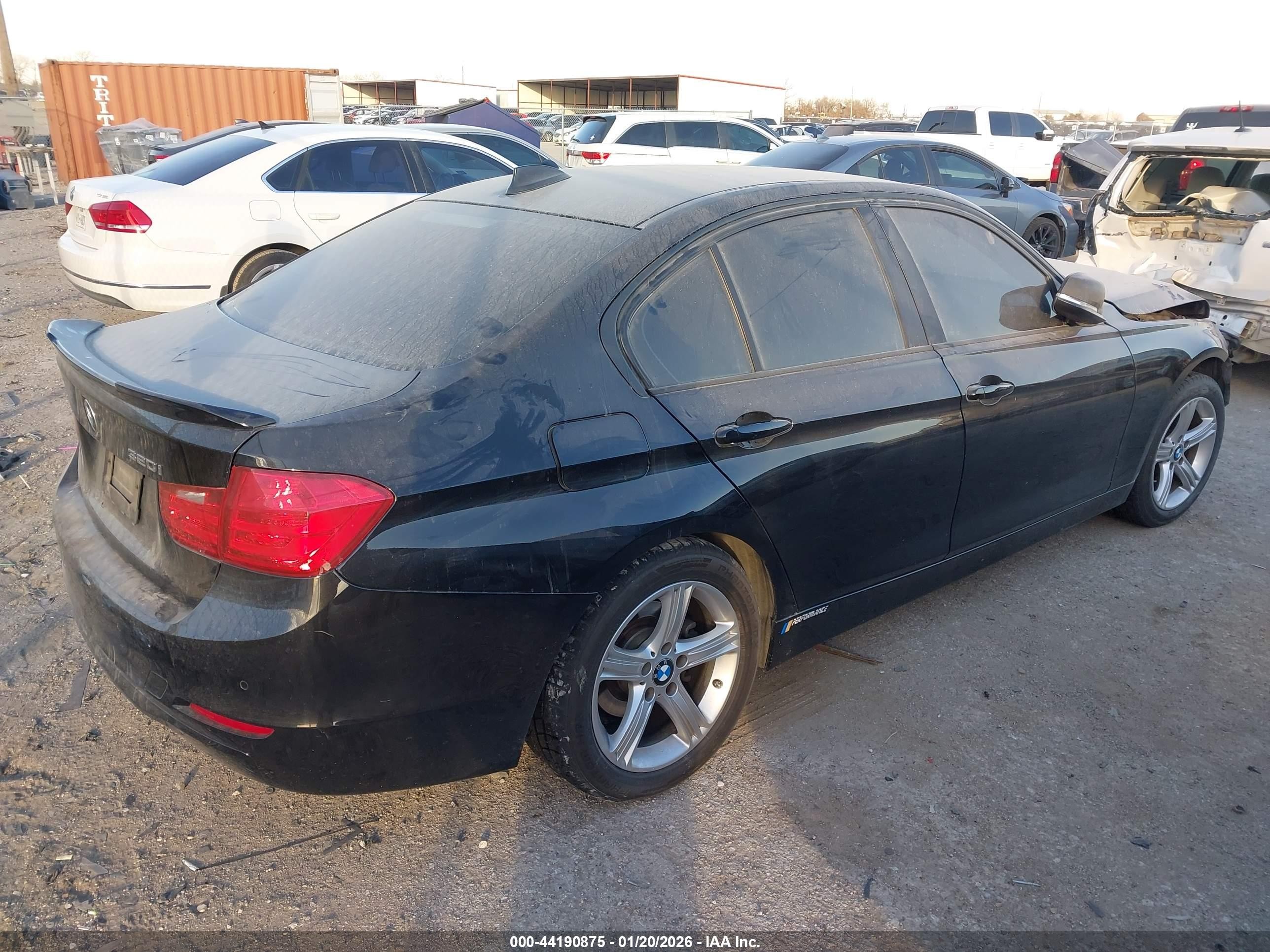 2014 Bmw 320i   Black vin: WBA3B1G51ENT00832