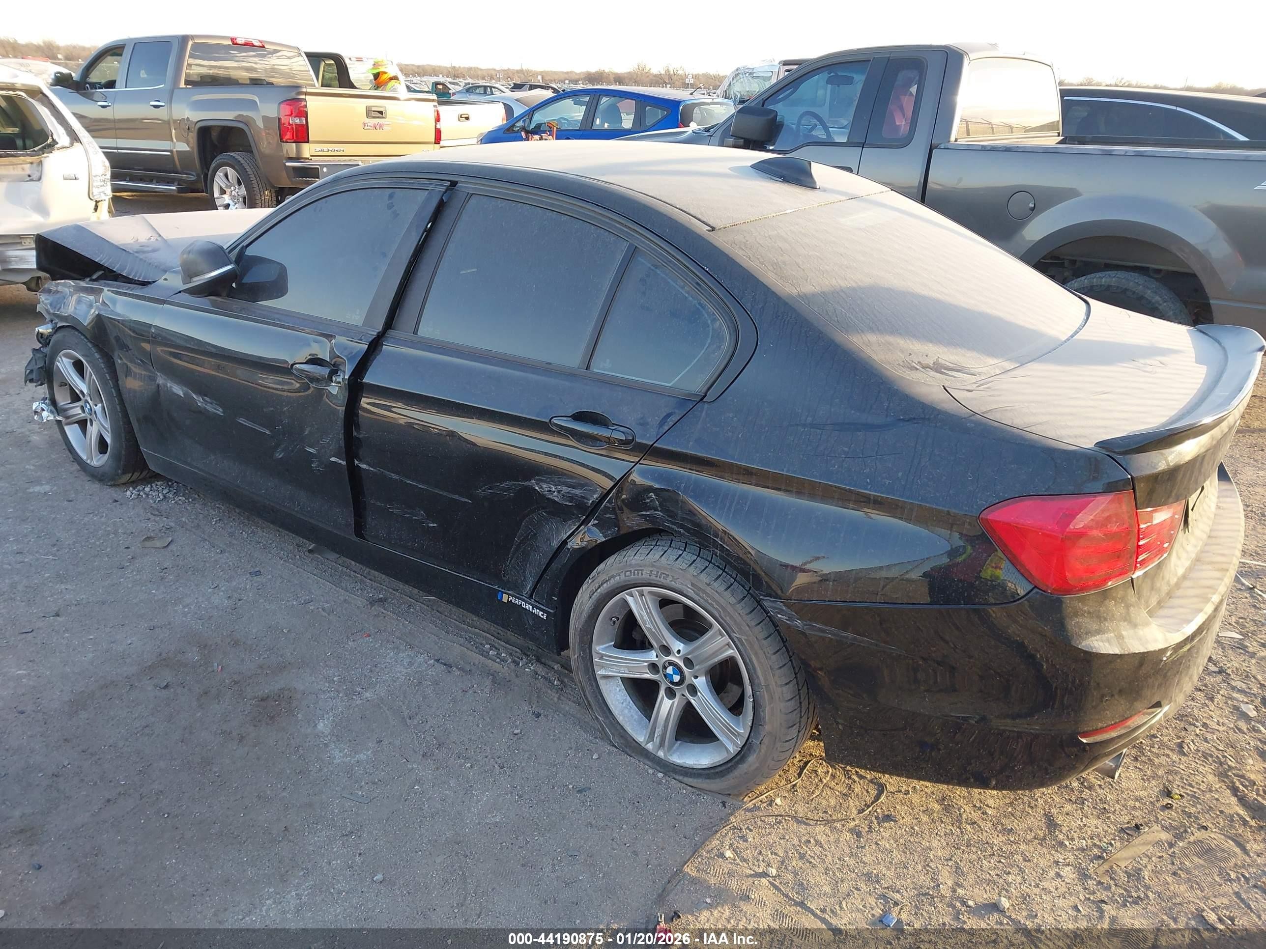 2014 Bmw 320i   Black vin: WBA3B1G51ENT00832