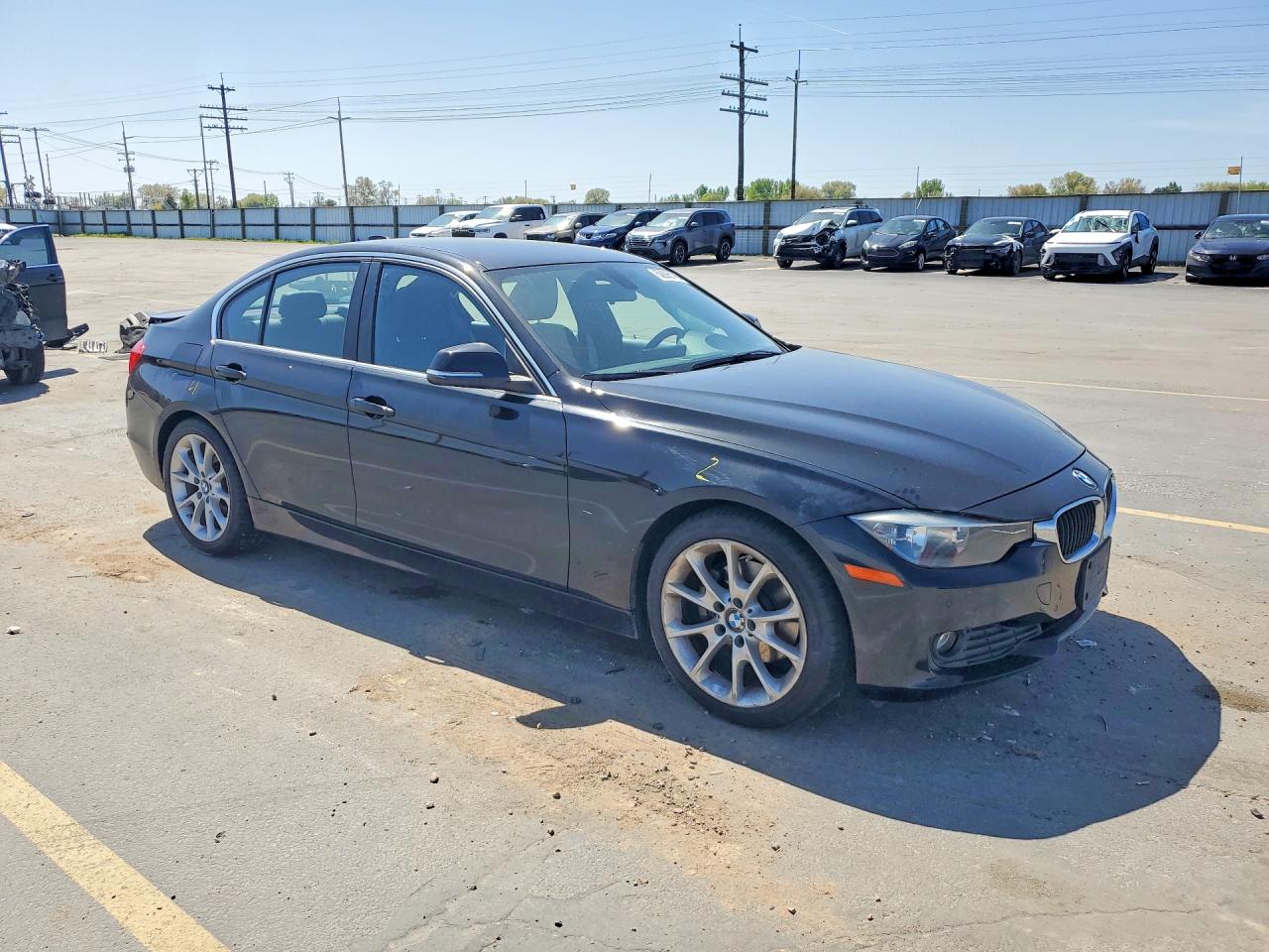 2015 Bmw 320 I Black vin: WBA3B1G51FNT04476