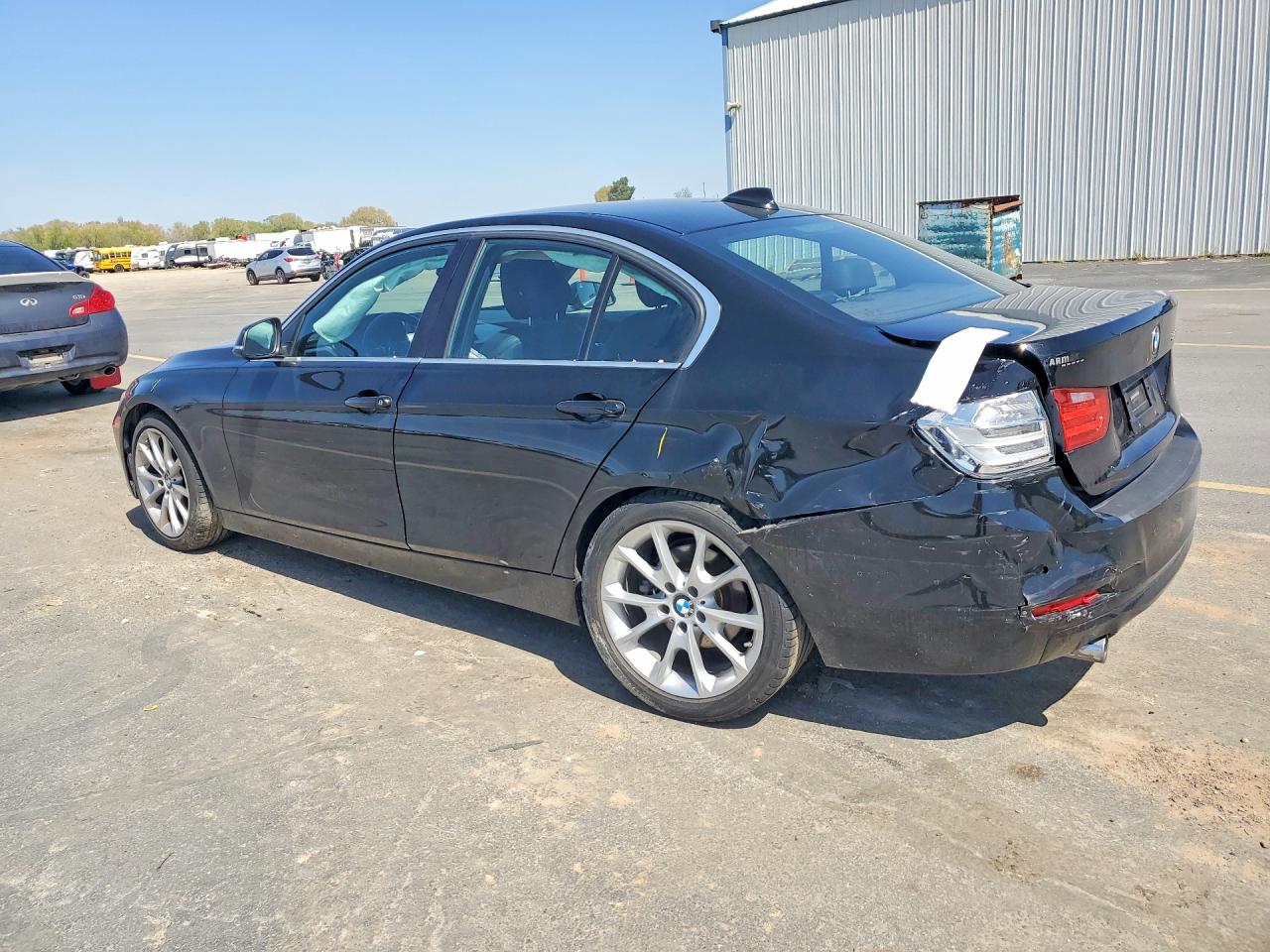 2015 Bmw 320 I Black vin: WBA3B1G51FNT04476