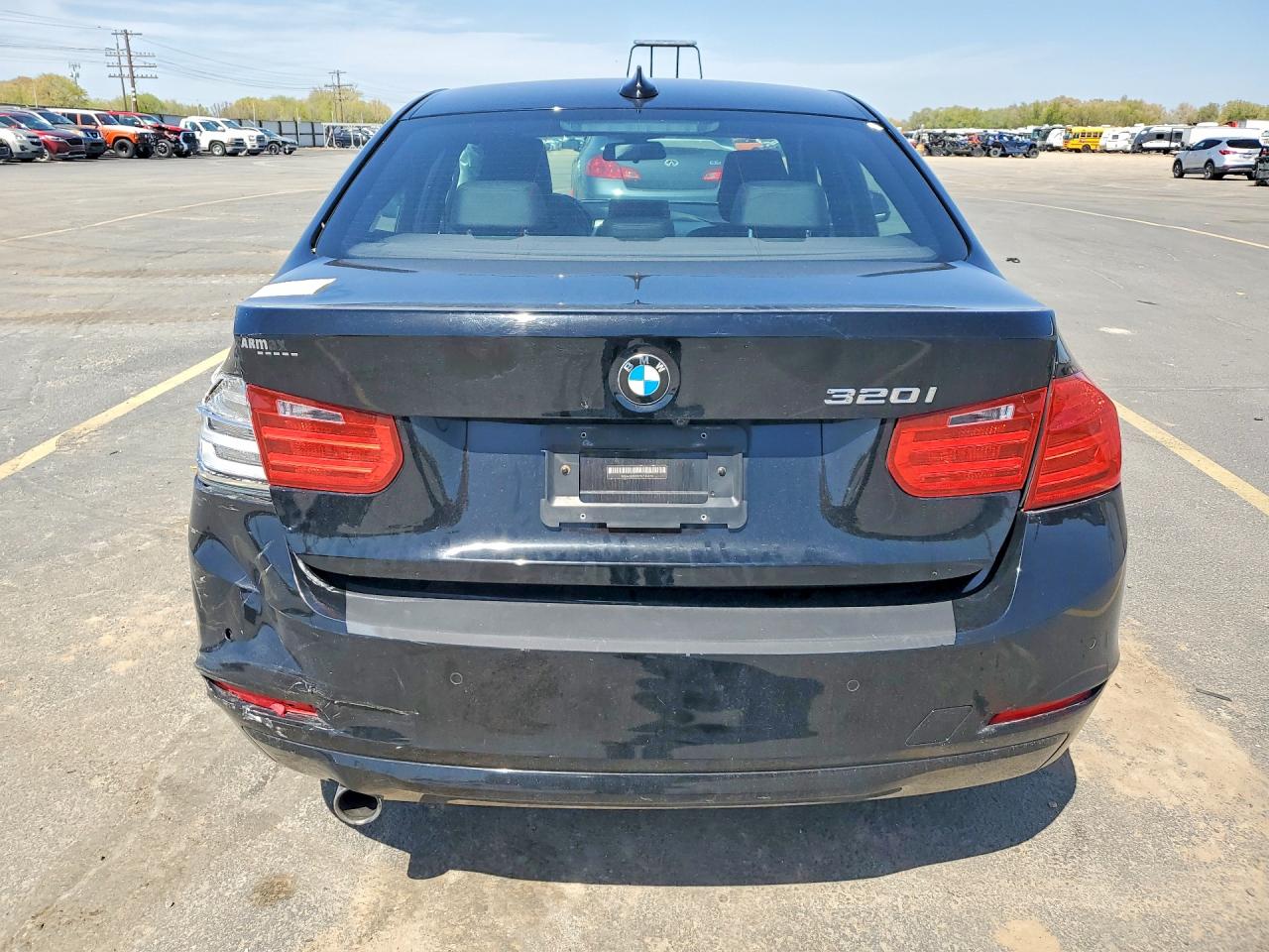 2015 Bmw 320 I Black vin: WBA3B1G51FNT04476