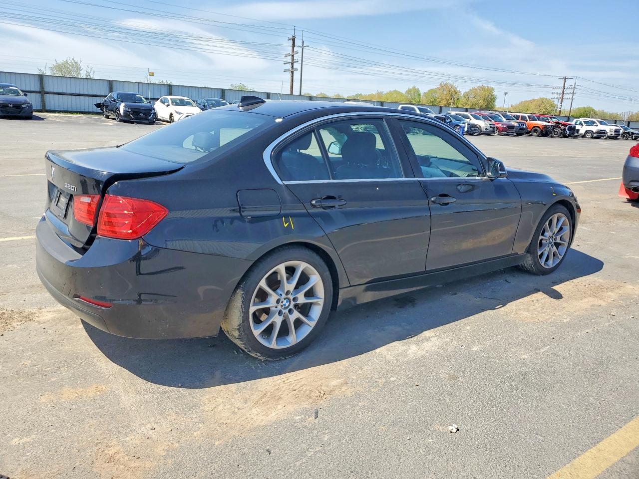 2015 Bmw 320 I Black vin: WBA3B1G51FNT04476