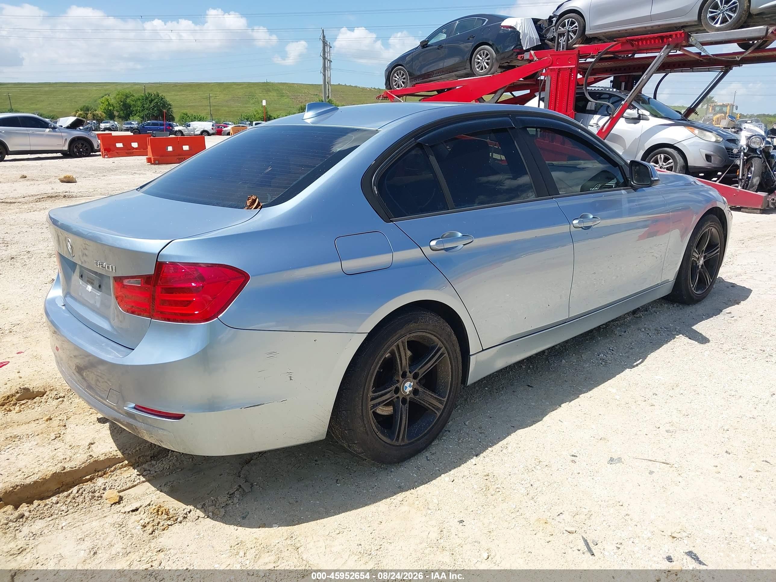 2014 Bmw 320i   Light Blue vin: WBA3B1G52ENS77836